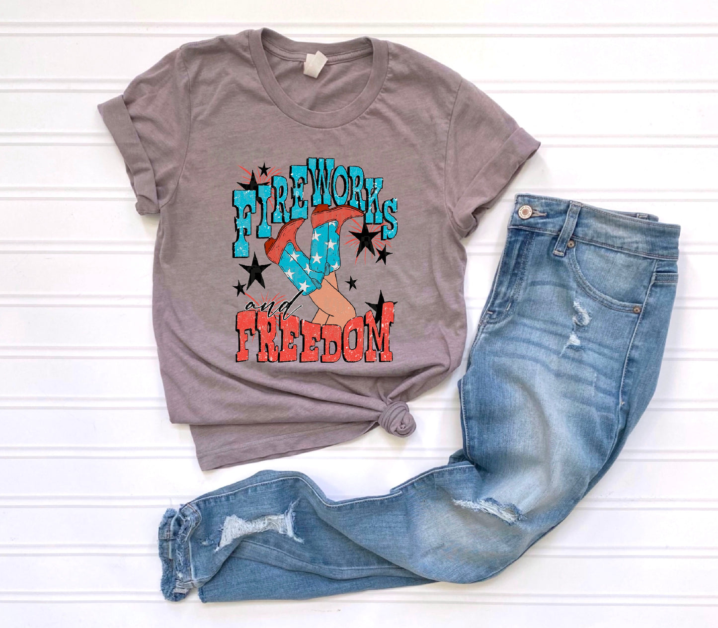 Fireworks and Freedom DTF Transfer