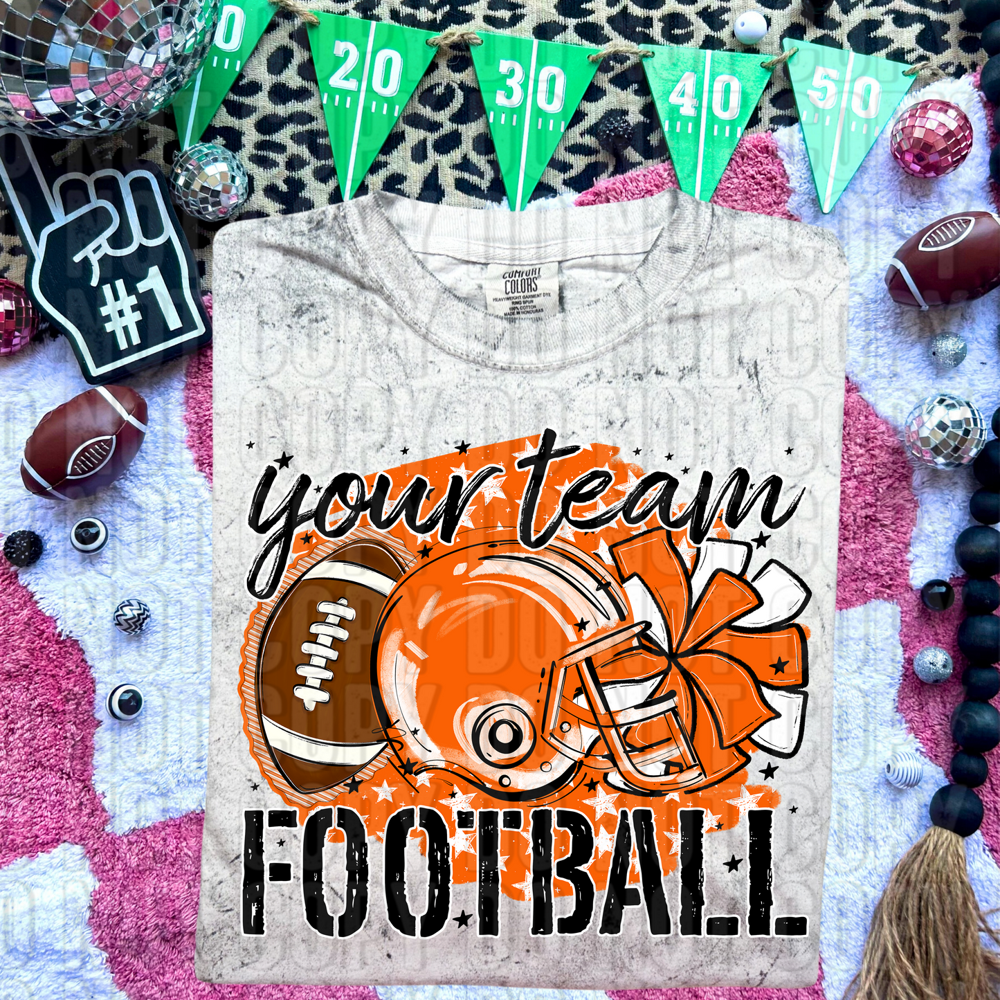 Stars Football Custom/Name Personalized DTF Transfer