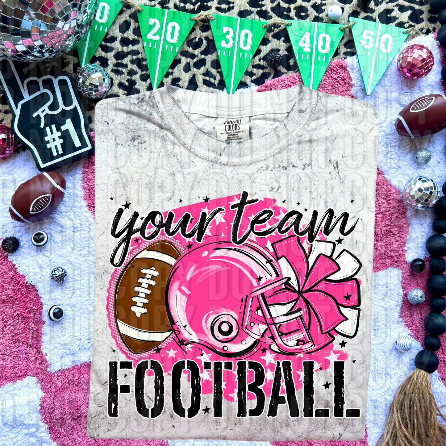 Stars Football Custom/Name Personalized DTF Transfer