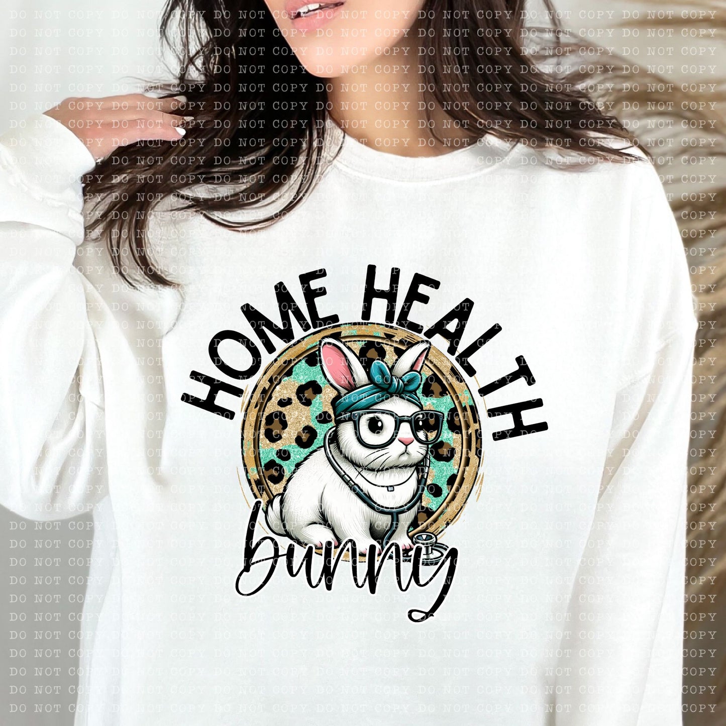 Home Health Bunny DTF Transfer