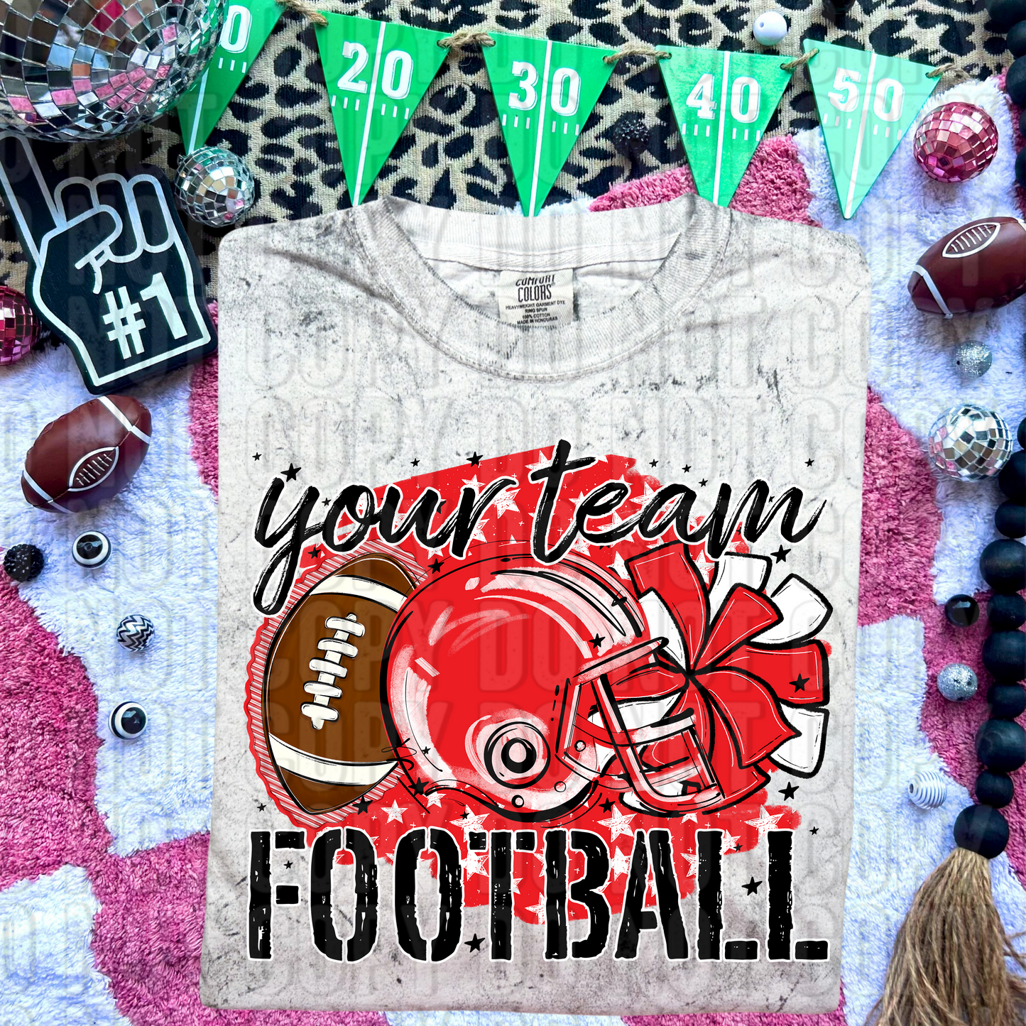 Stars Football Custom/Name Personalized DTF Transfer