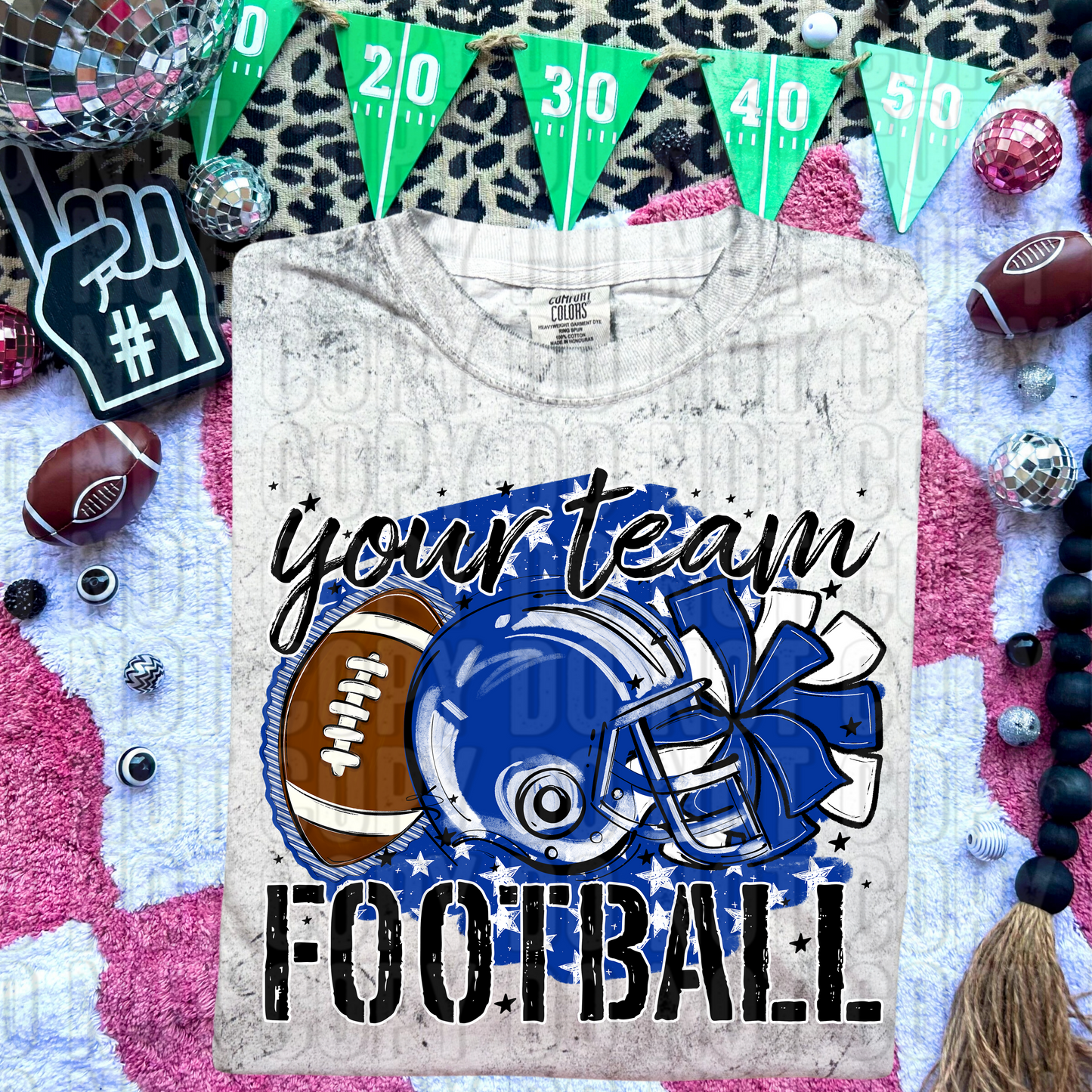 Stars Football Custom/Name Personalized DTF Transfer