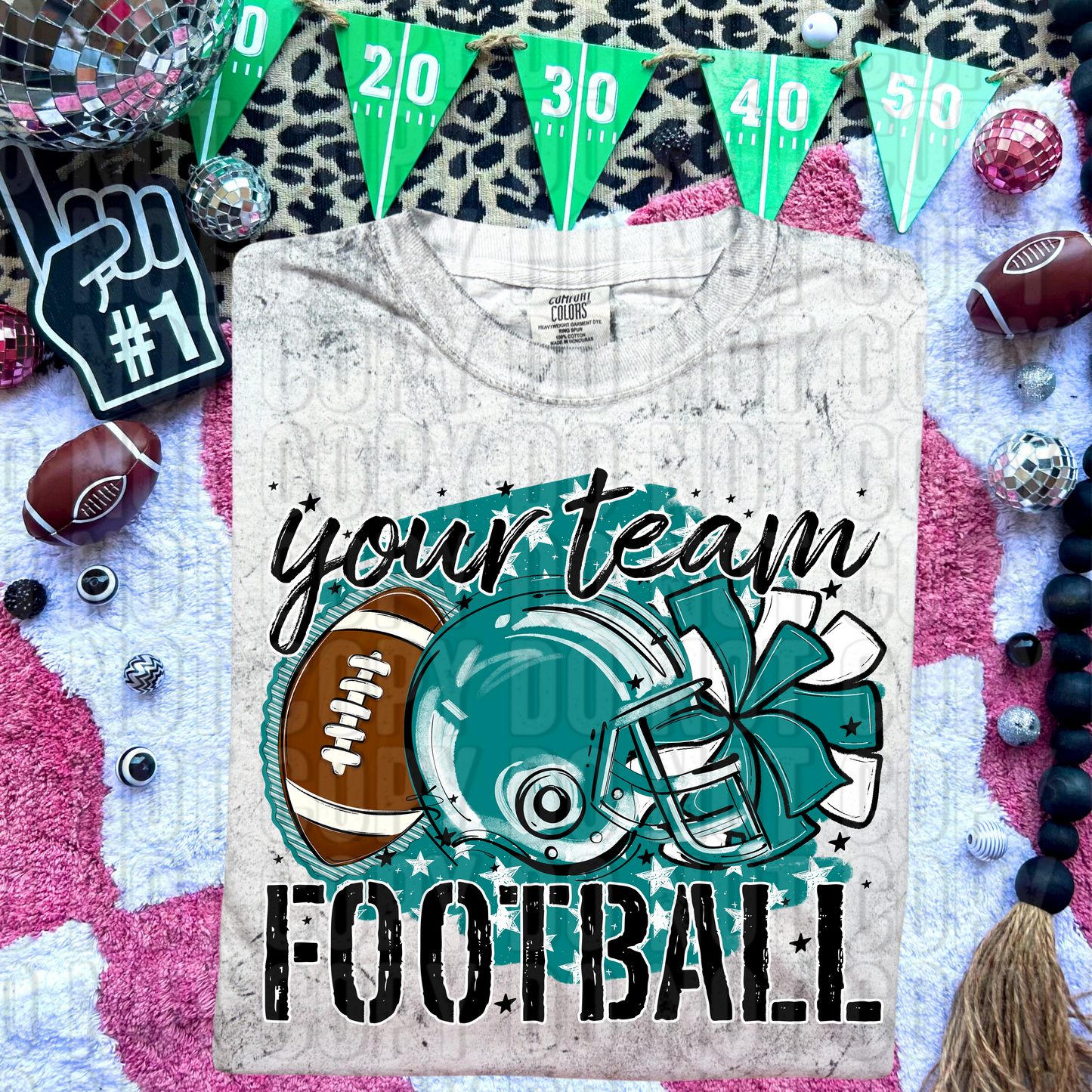Stars Football Custom/Name Personalized DTF Transfer