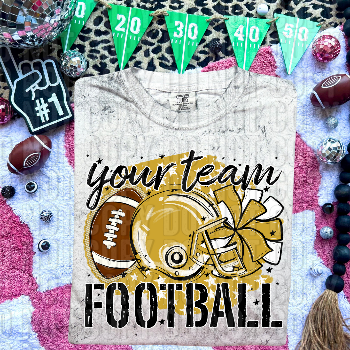 Stars Football Custom/Name Personalized DTF Transfer