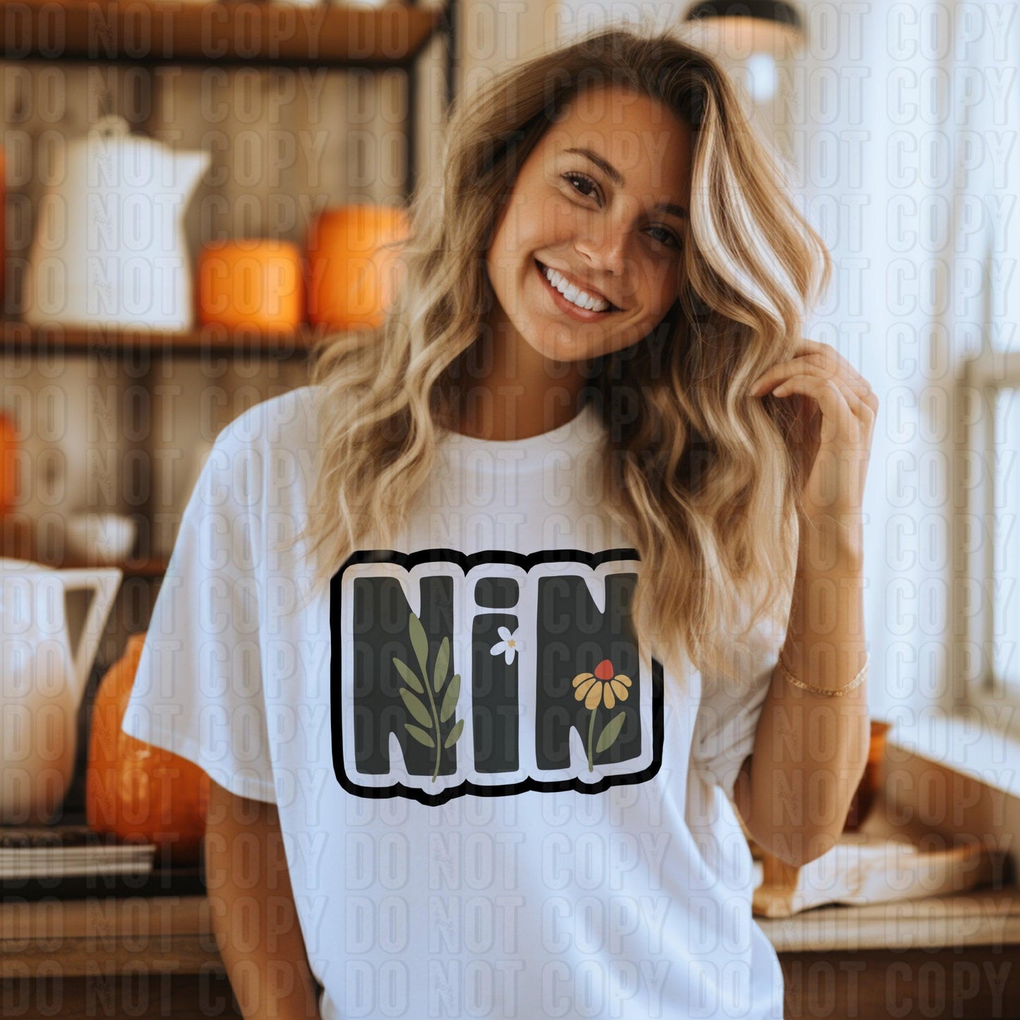 Floral Nicknames DTF Transfer