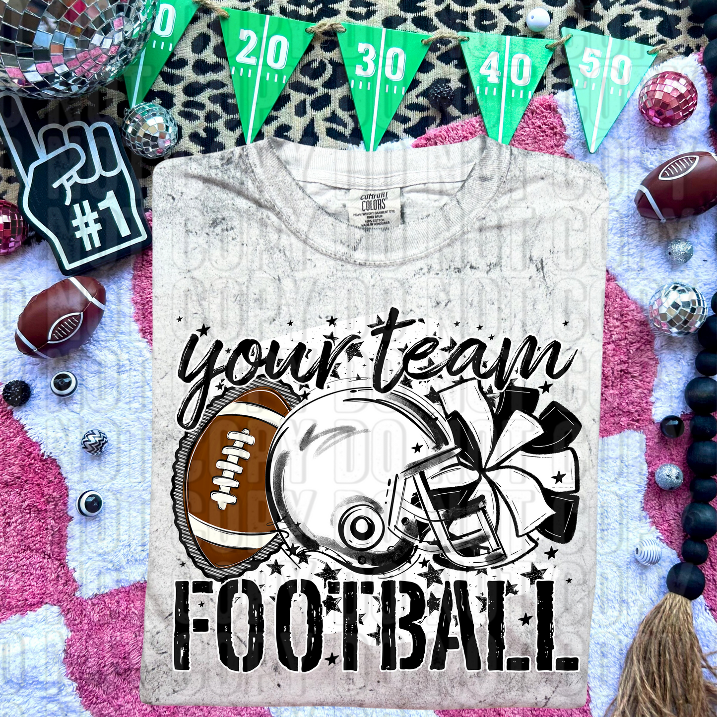 Stars Football Custom/Name Personalized DTF Transfer