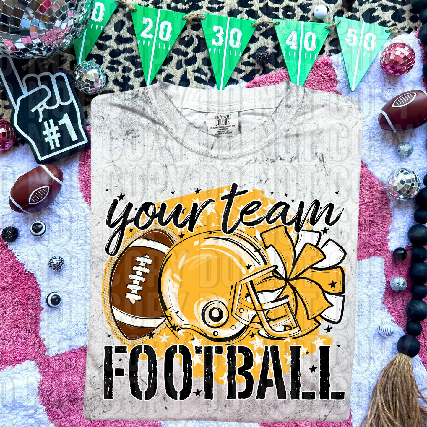 Stars Football Custom/Name Personalized DTF Transfer