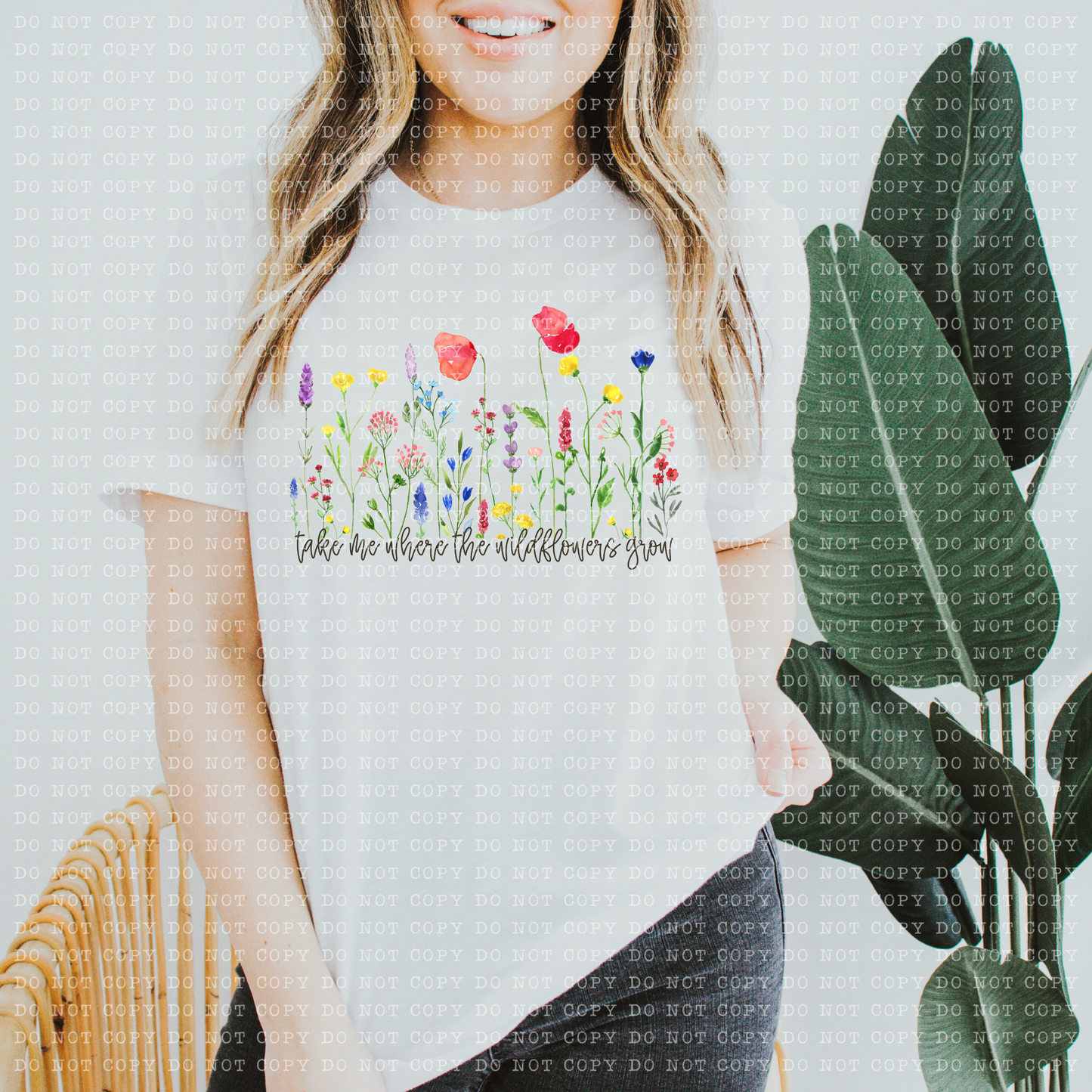 Take Me Where The Wildflowers Grow DTF Transfer