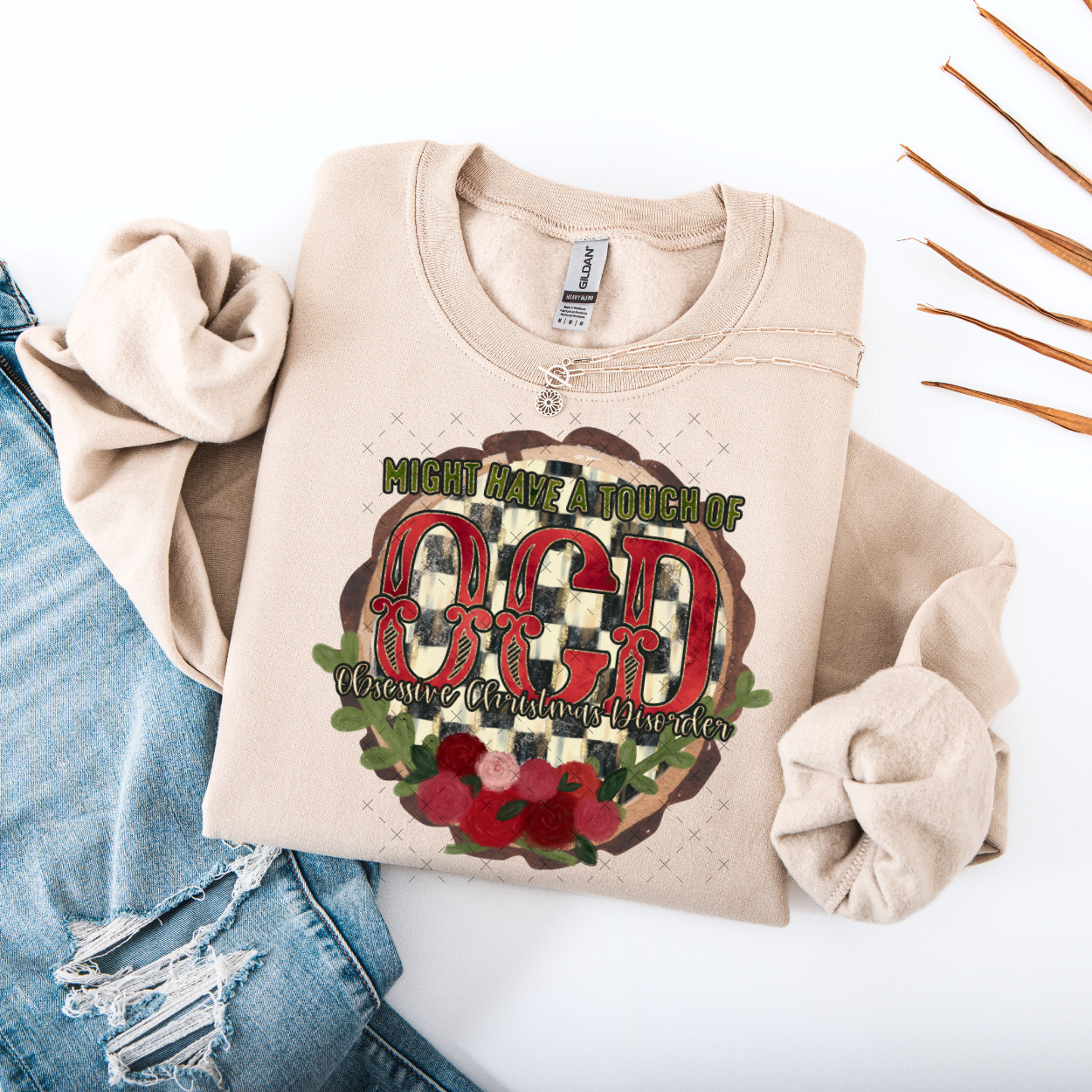 Might Have A Touch Of Obsessive Christmas Disorder DTF Transfer