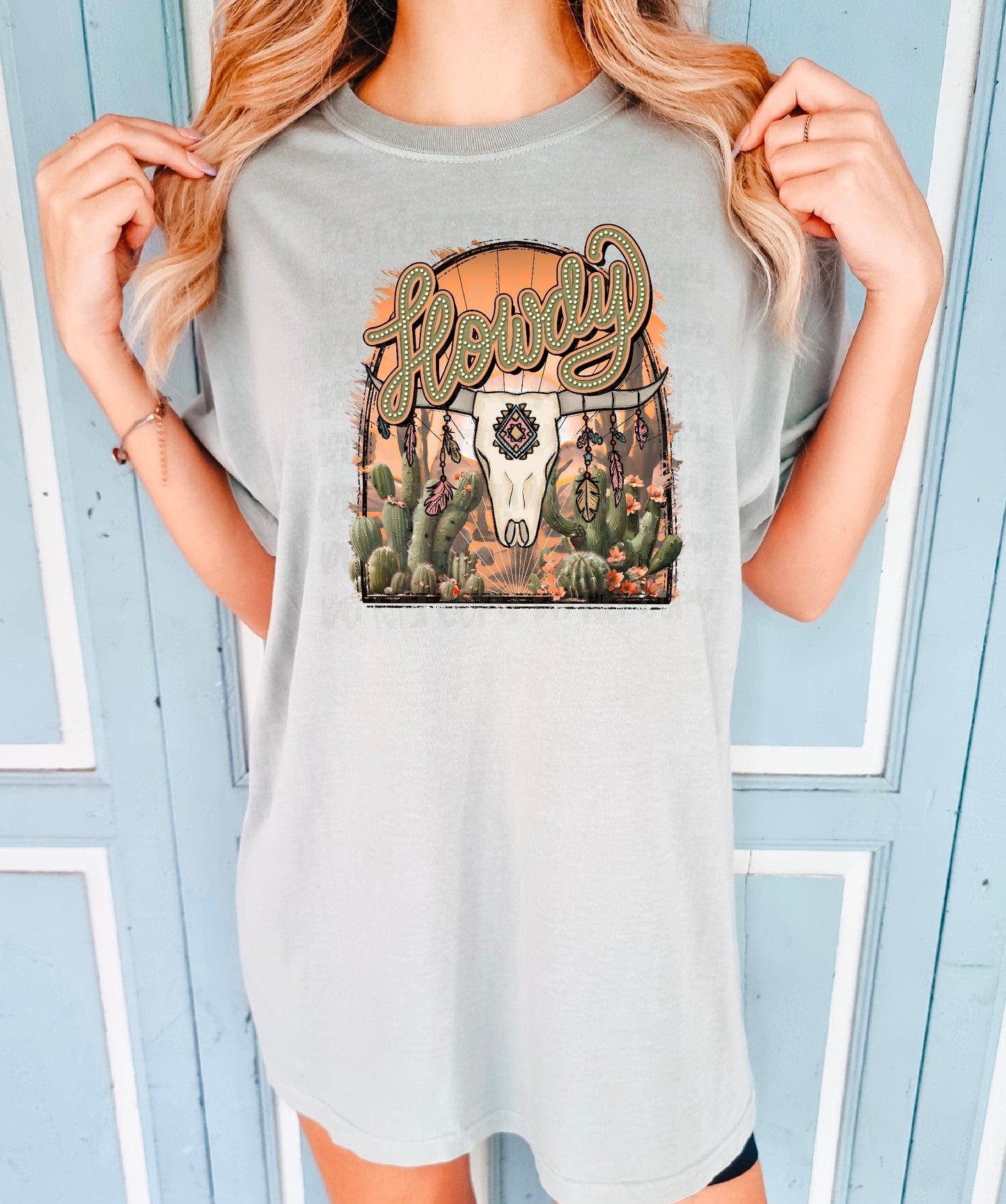 Howdy Sunset DTF Transfer