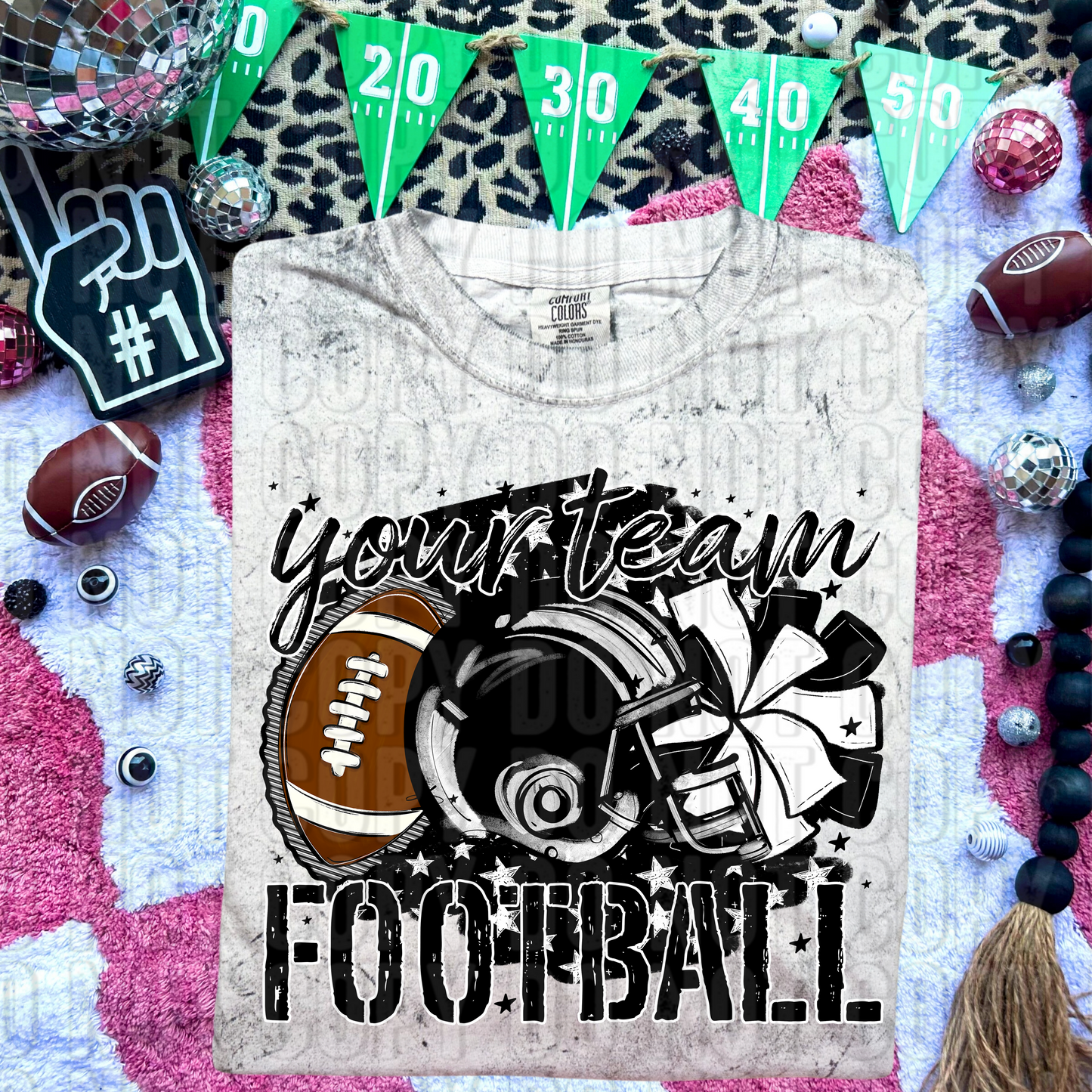 Stars Football Custom/Name Personalized DTF Transfer