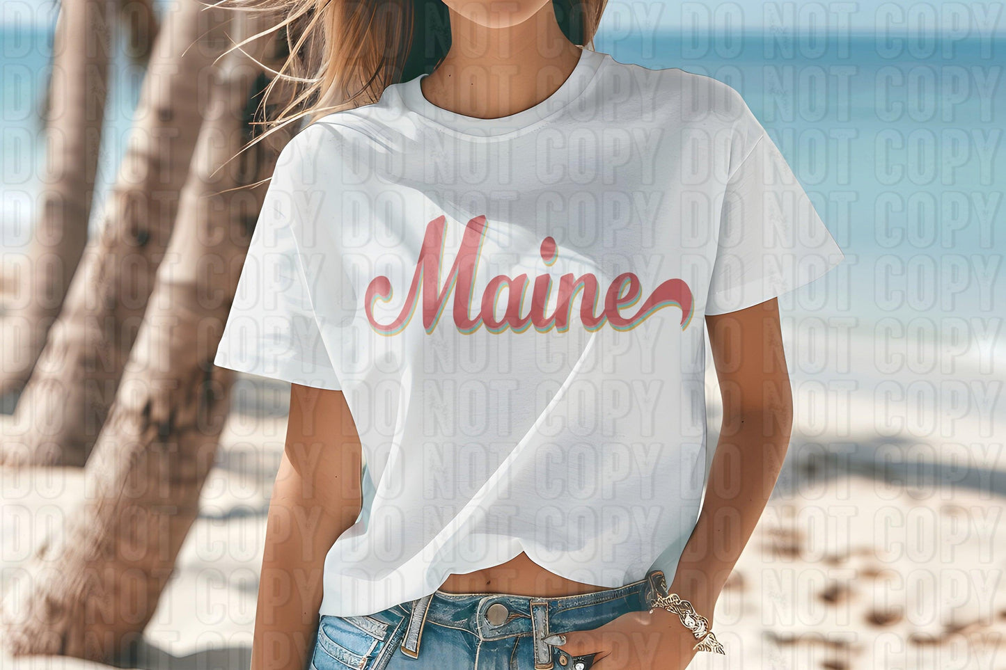 Boho Cursive States DTF Transfer