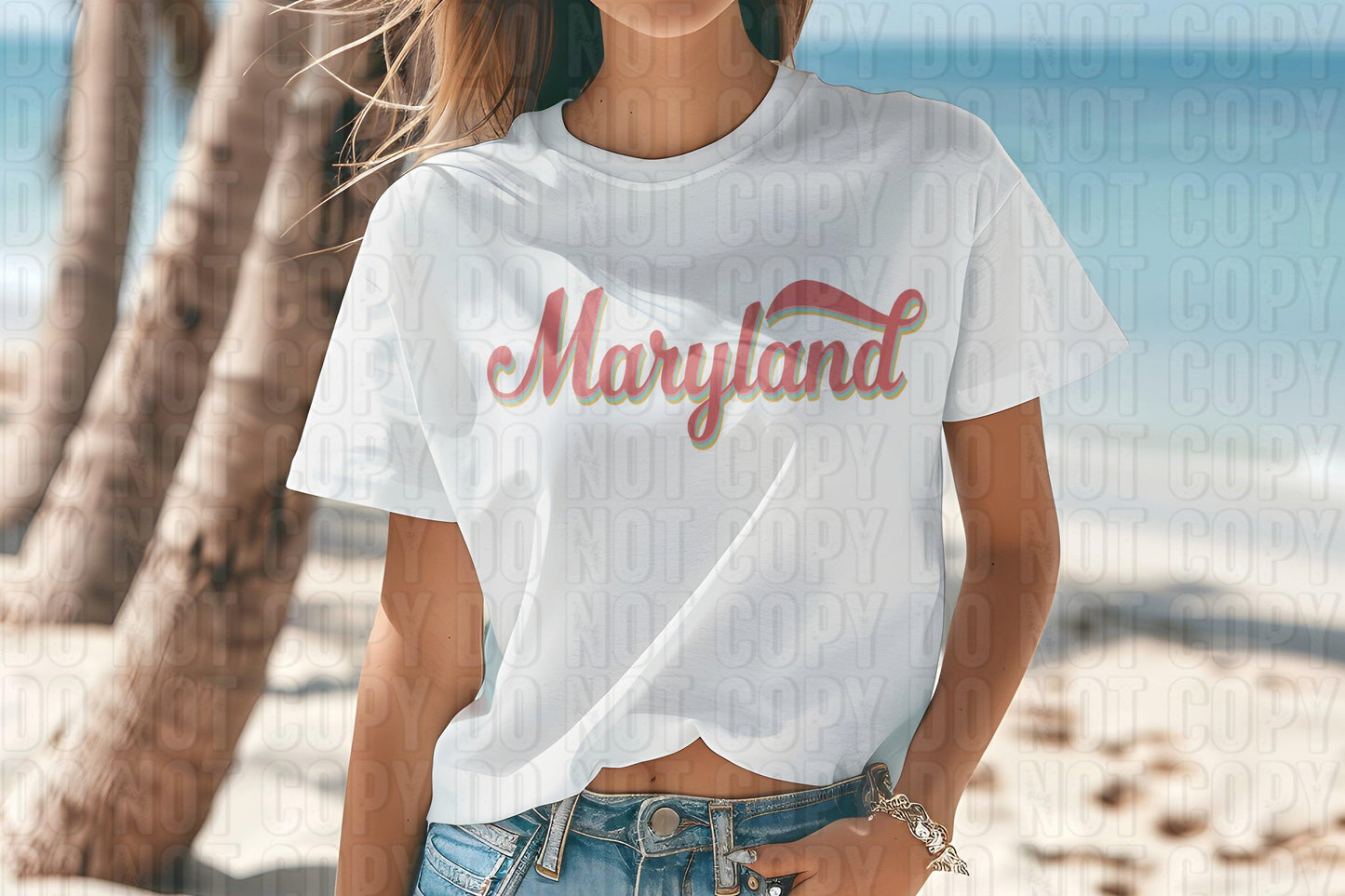 Boho Cursive States DTF Transfer