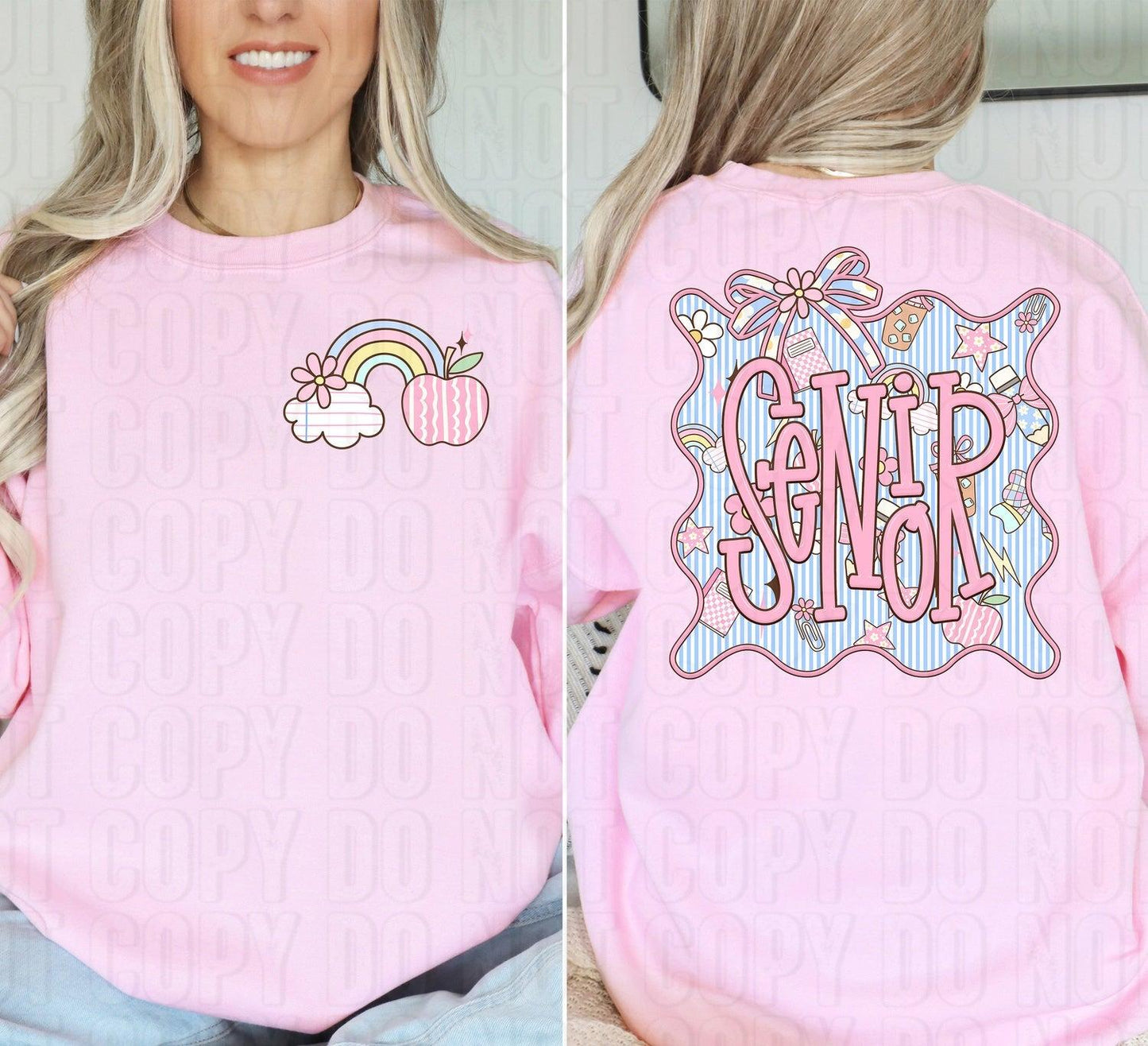 Senior Seersucker Front/Back DTF Transfer