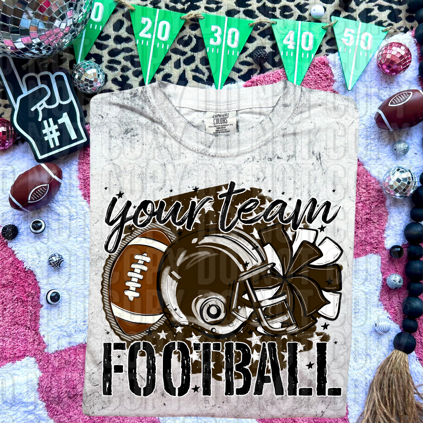 Stars Football Custom/Name Personalized DTF Transfer