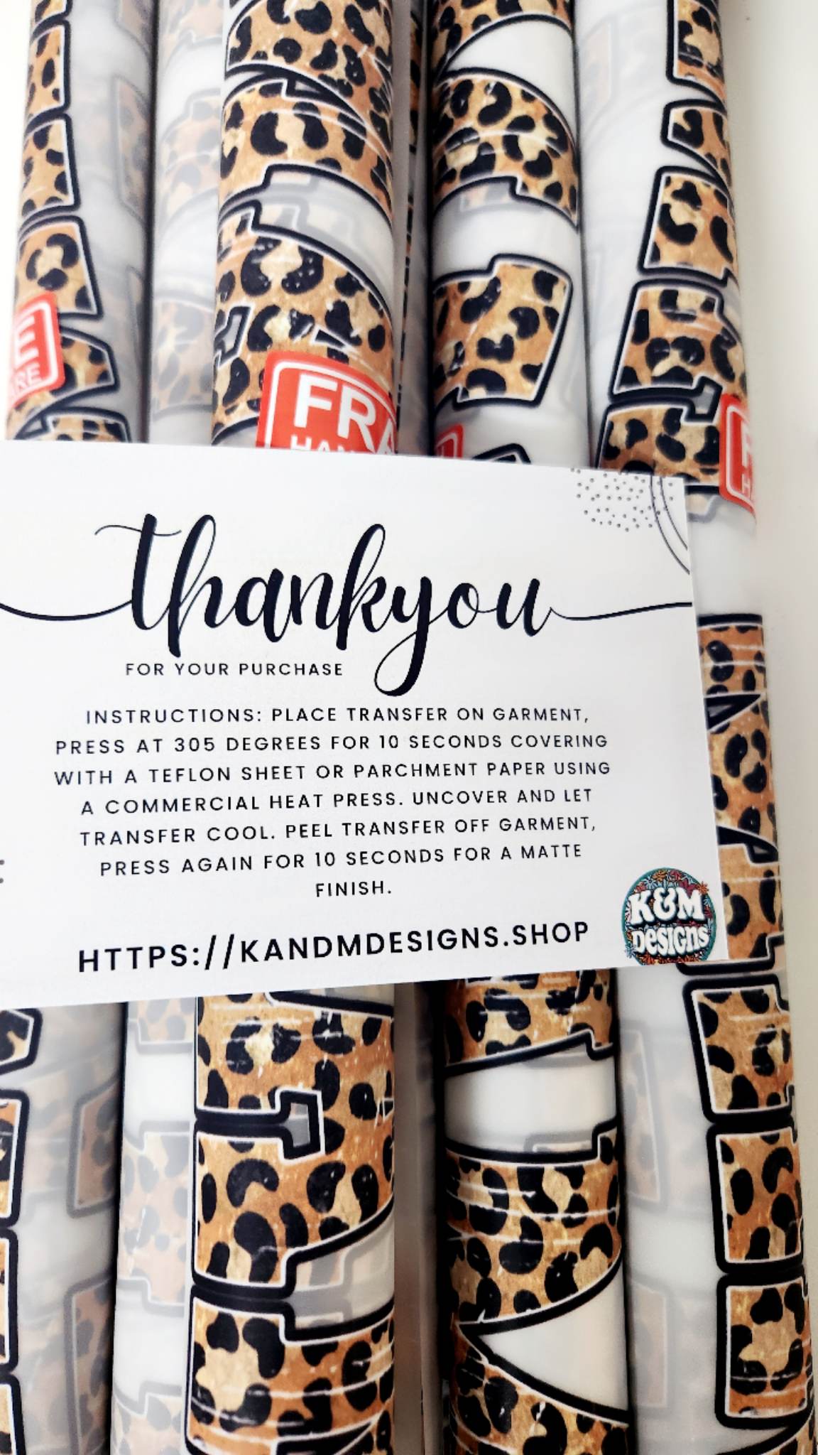 Leopard Mama DTF Gang Sheet RTS (10 adult transfers)