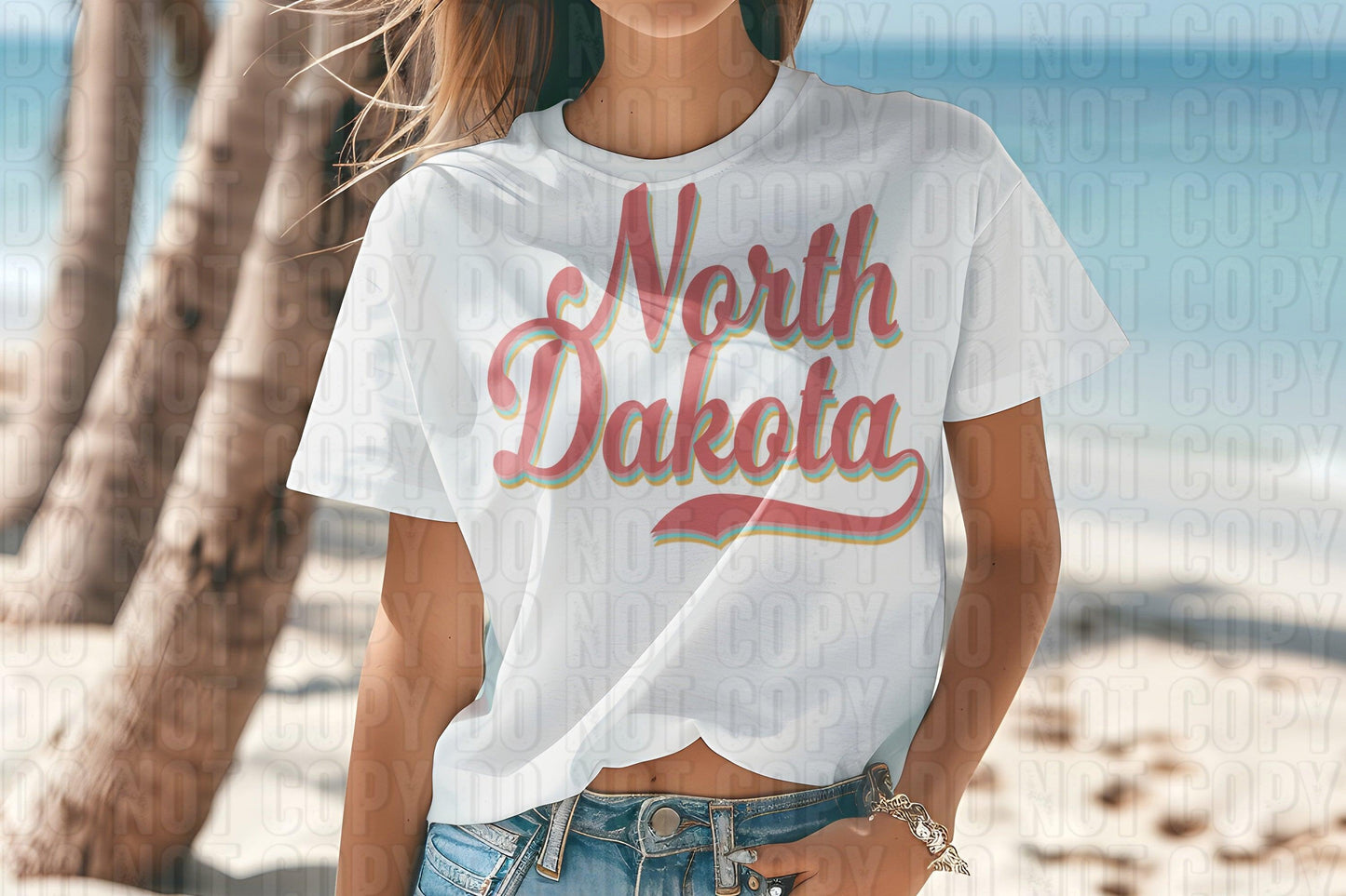 Boho Cursive States DTF Transfer