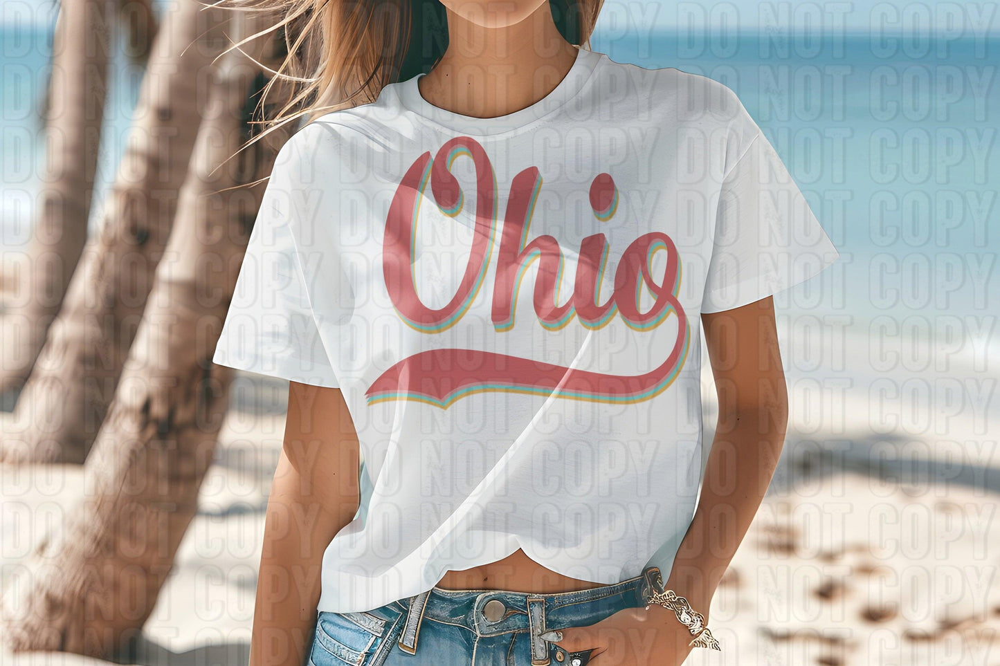 Boho Cursive States DTF Transfer