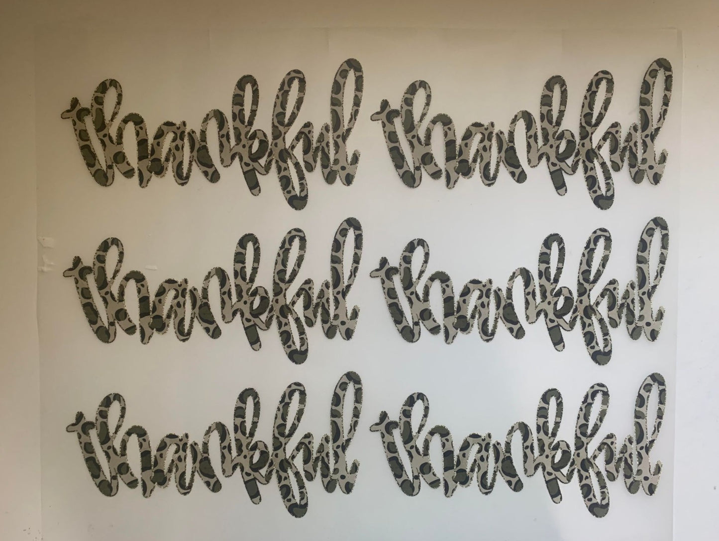 Thankful Leopard DTF Gang Sheet RTS (6 adult transfers)