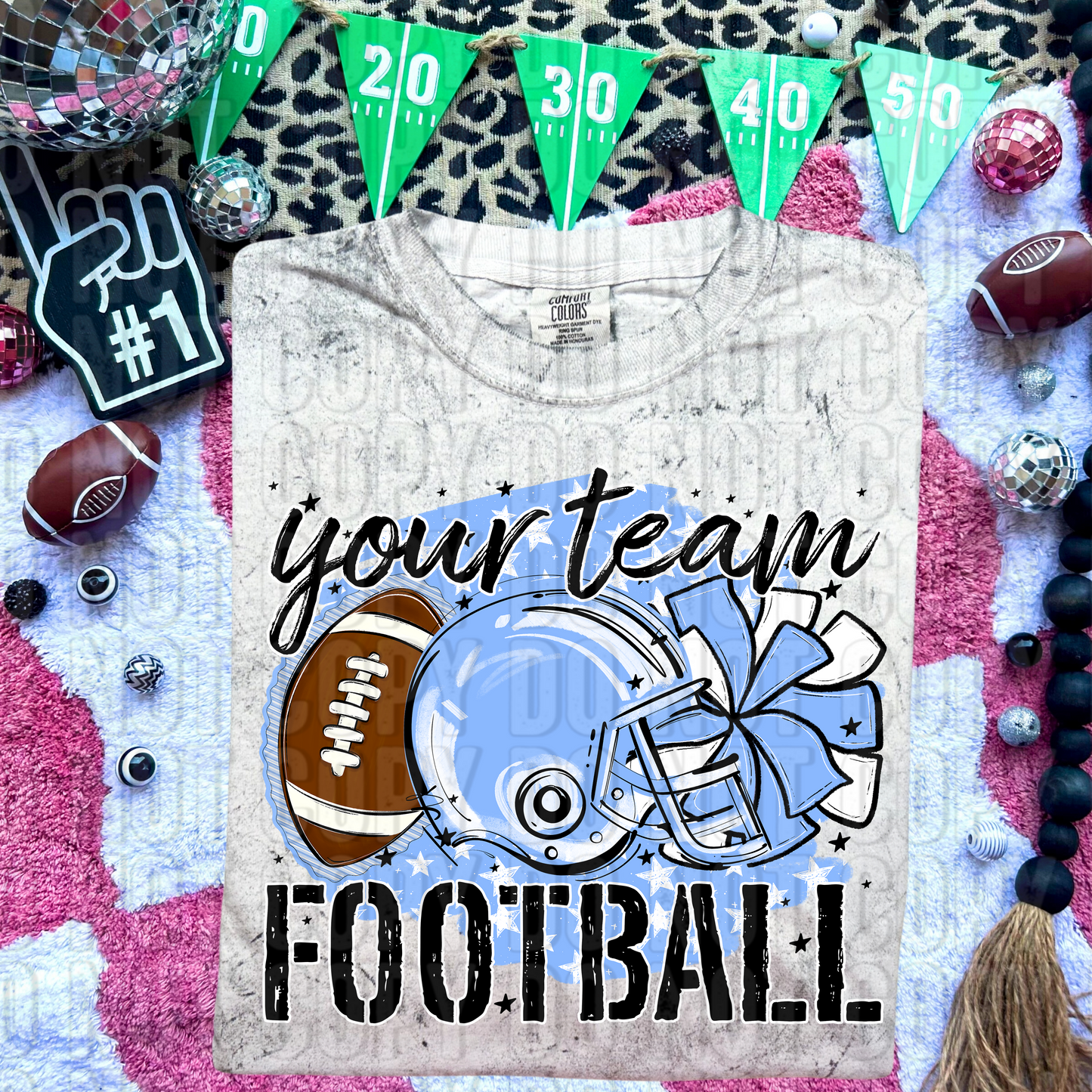 Stars Football Custom/Name Personalized DTF Transfer