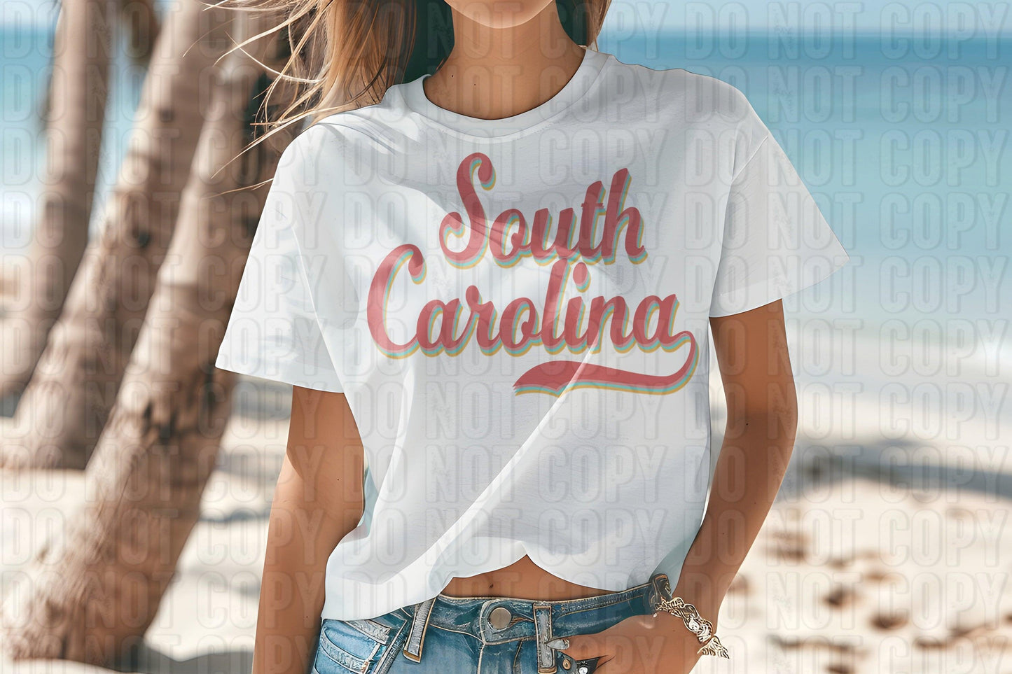 Boho Cursive States DTF Transfer