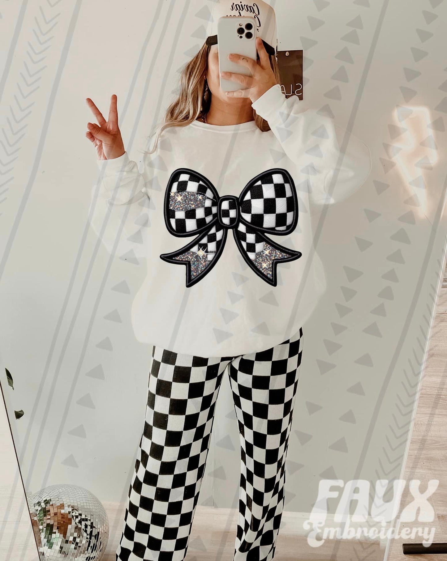 Coquette Racing Bow DTF Transfer