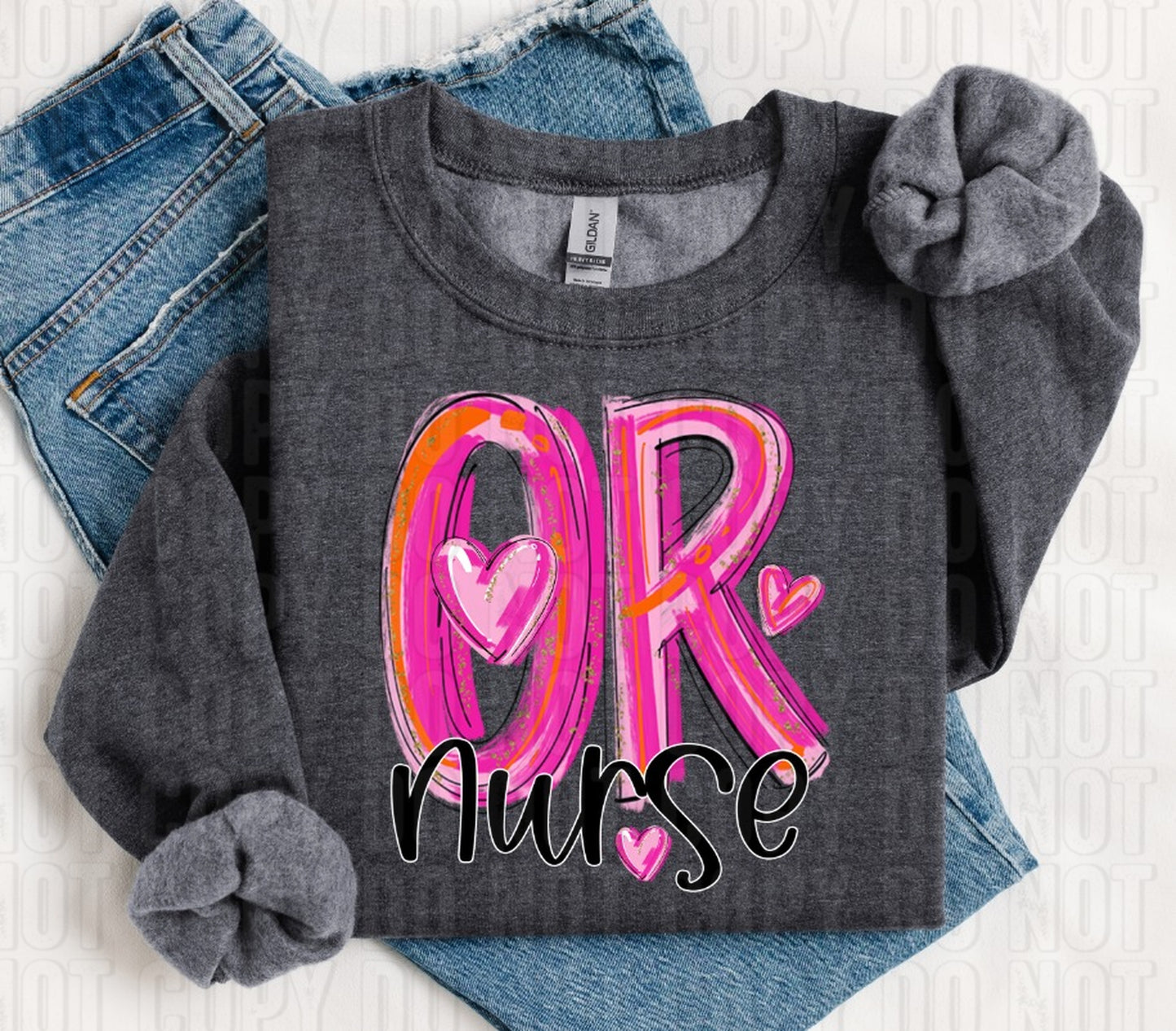 OR Nurse Pretty In Pink DTF Transfer