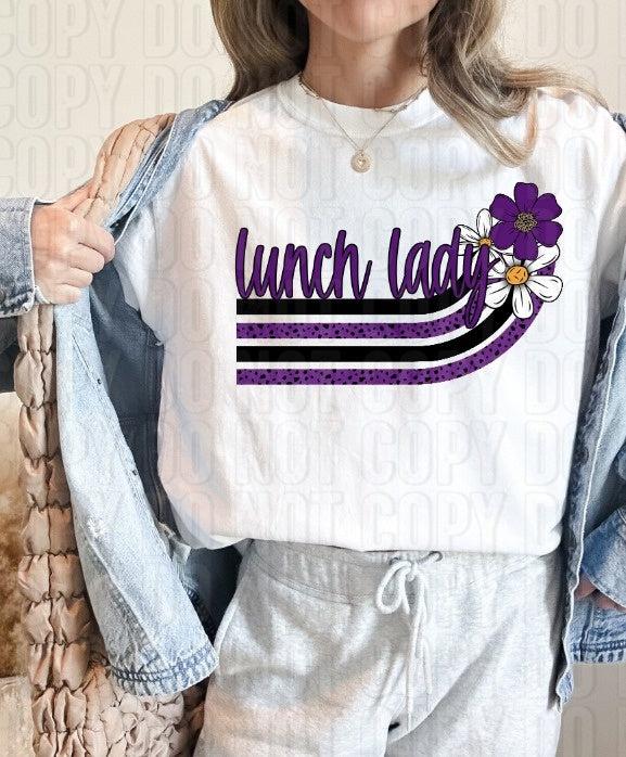 Lunch Lady Purple DTF Transfer