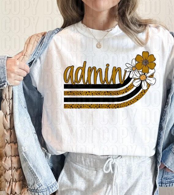 Admin Vegas Gold DTF Transfer