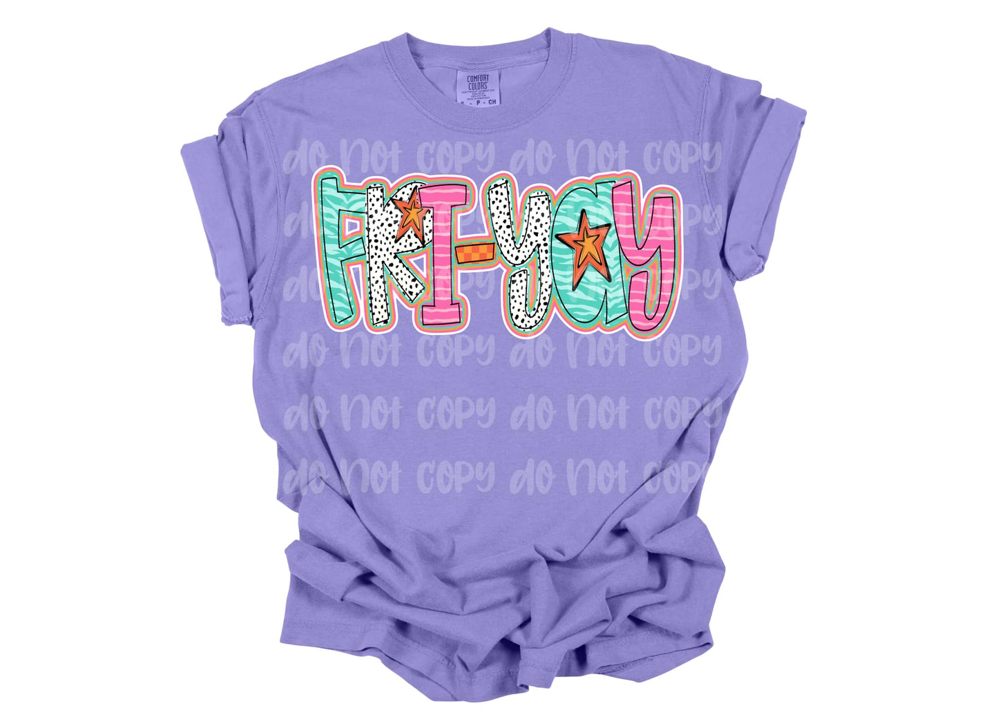 Fri-yay Preppy Doodle DTF Transfer