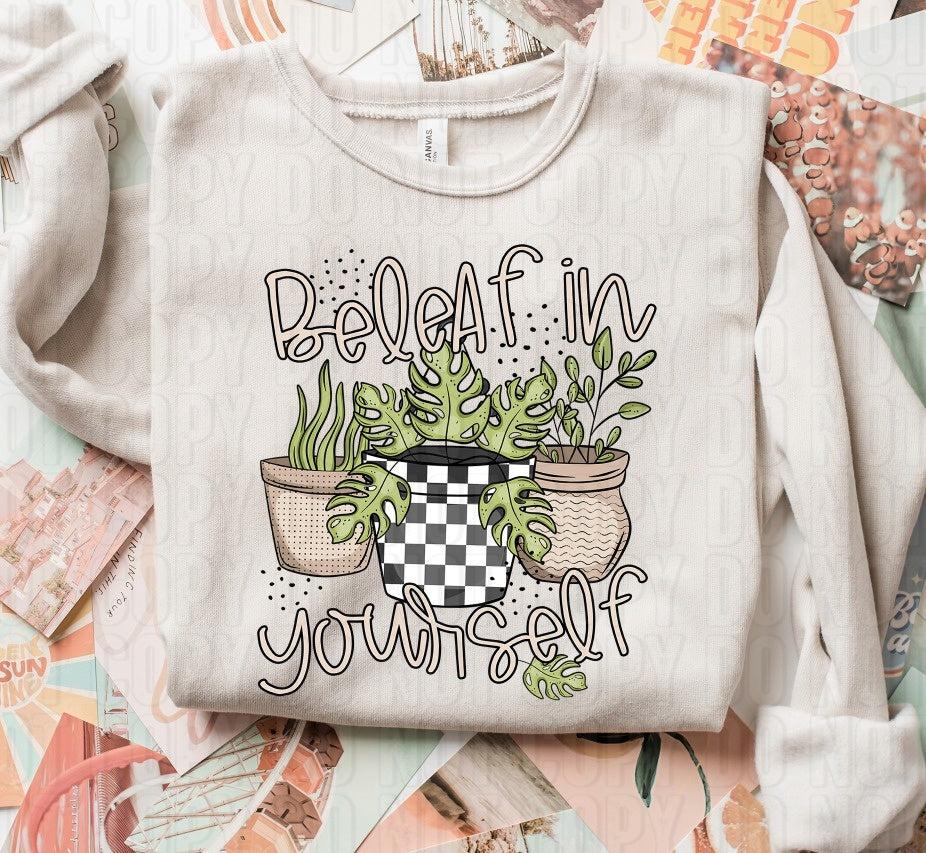 Beleaf In Yourself DTF Transfer