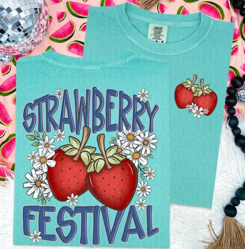 Strawberry Festival Front/Back DTF Transfer