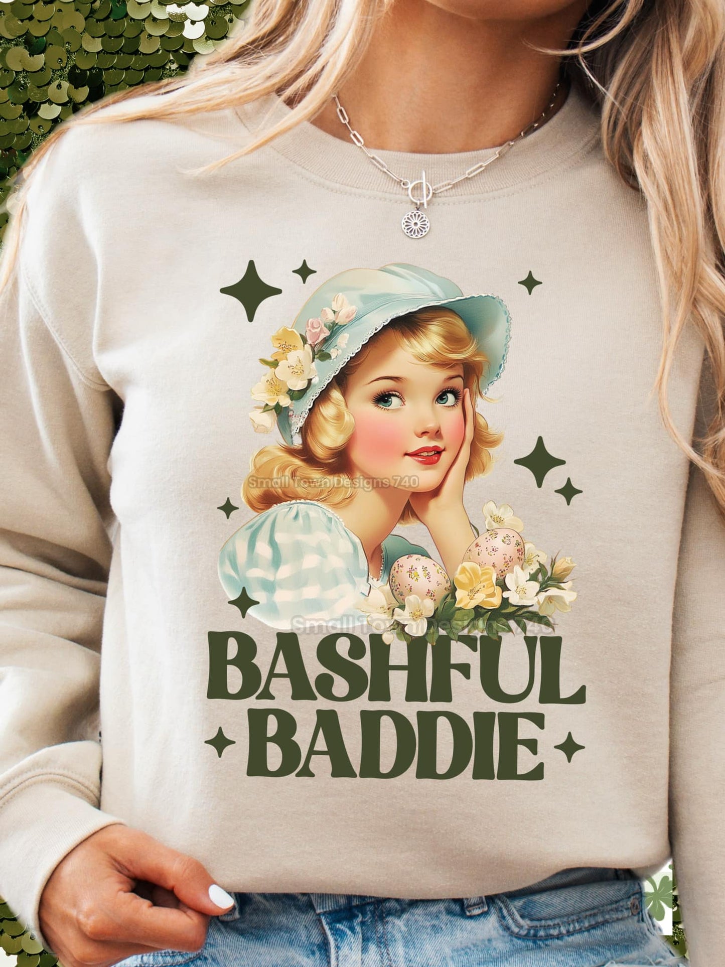 Bashful Baddie DTF Transfer