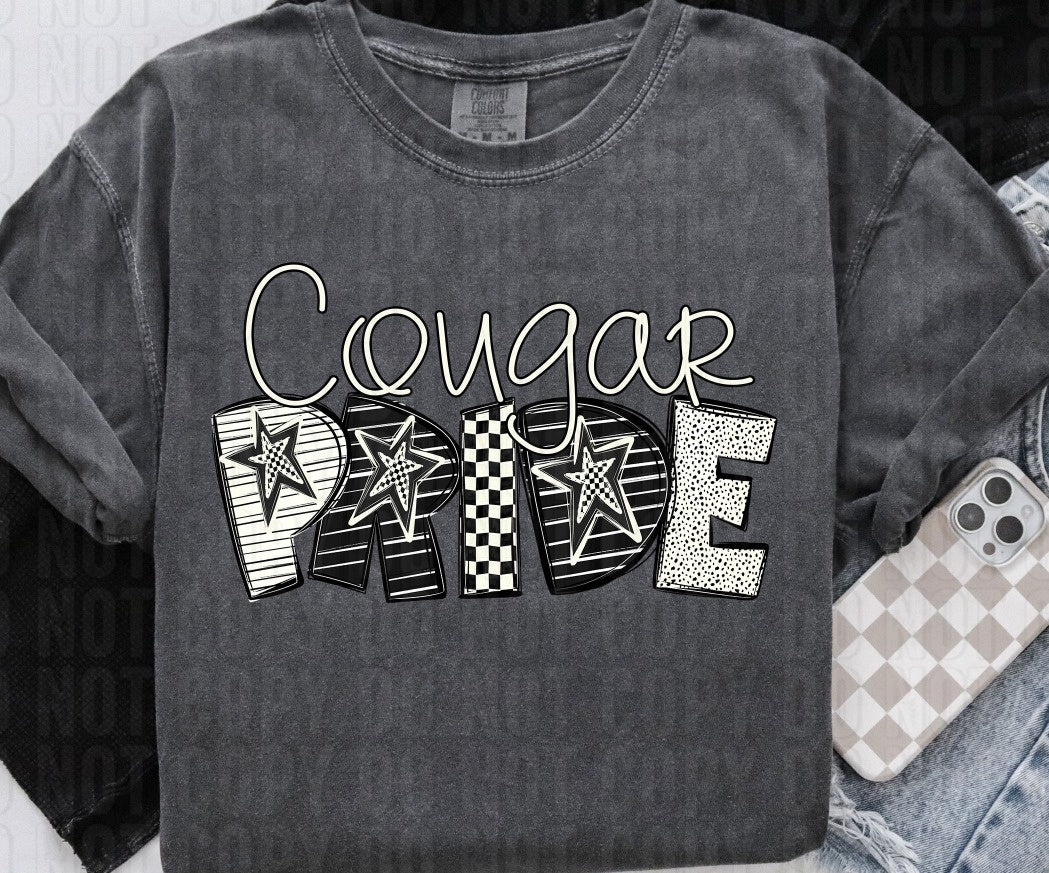 Cougars Pride DTF Transfer