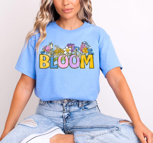 Time To Bloom DTF Transfer