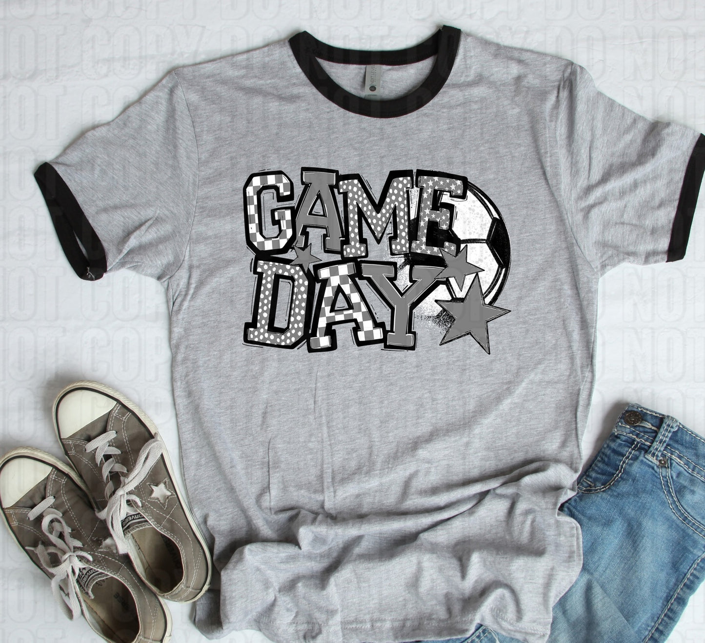 Game Day Grey Soccer DTF Transfer