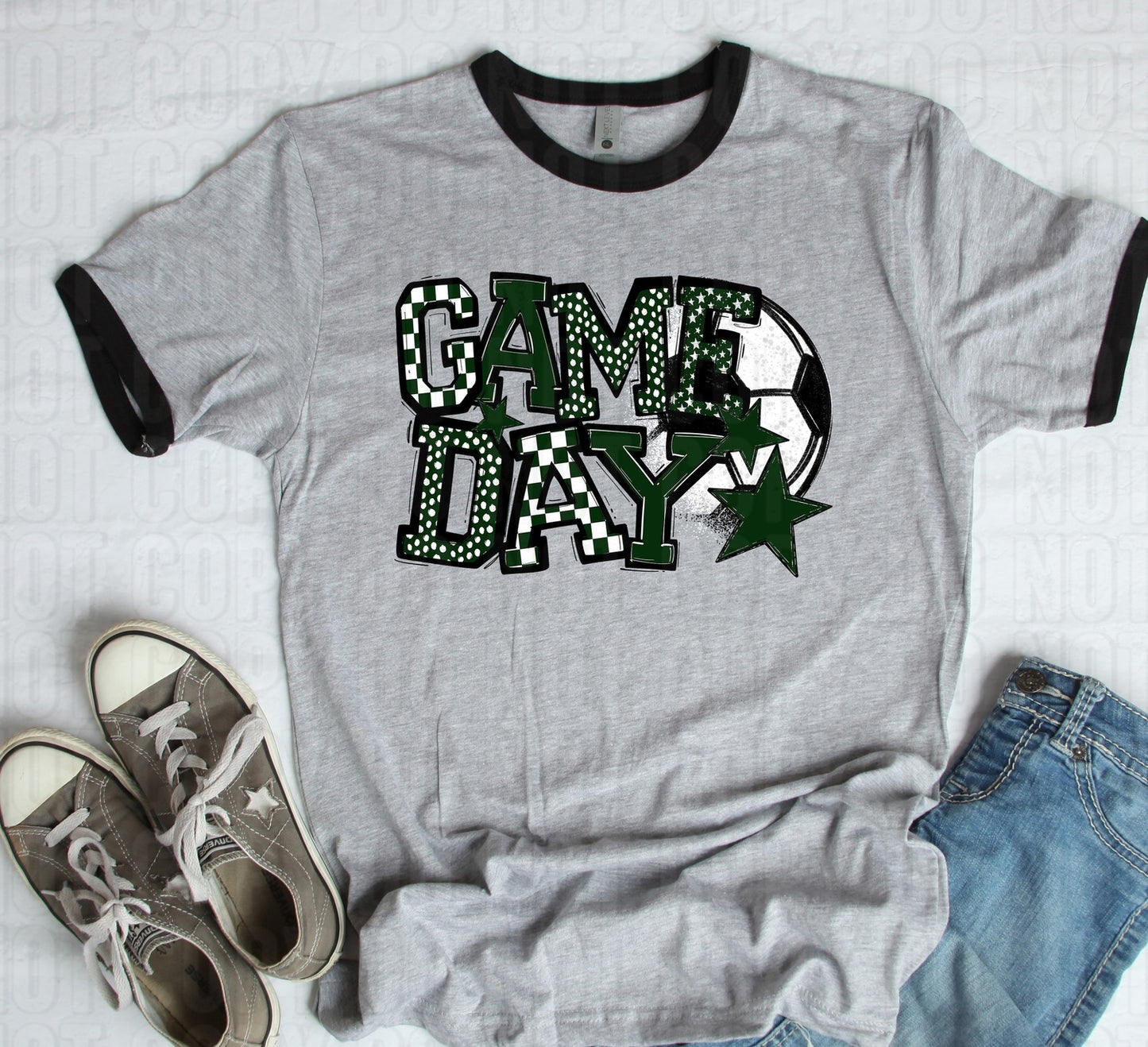 Game Day Forest Green Soccer DTF Transfer