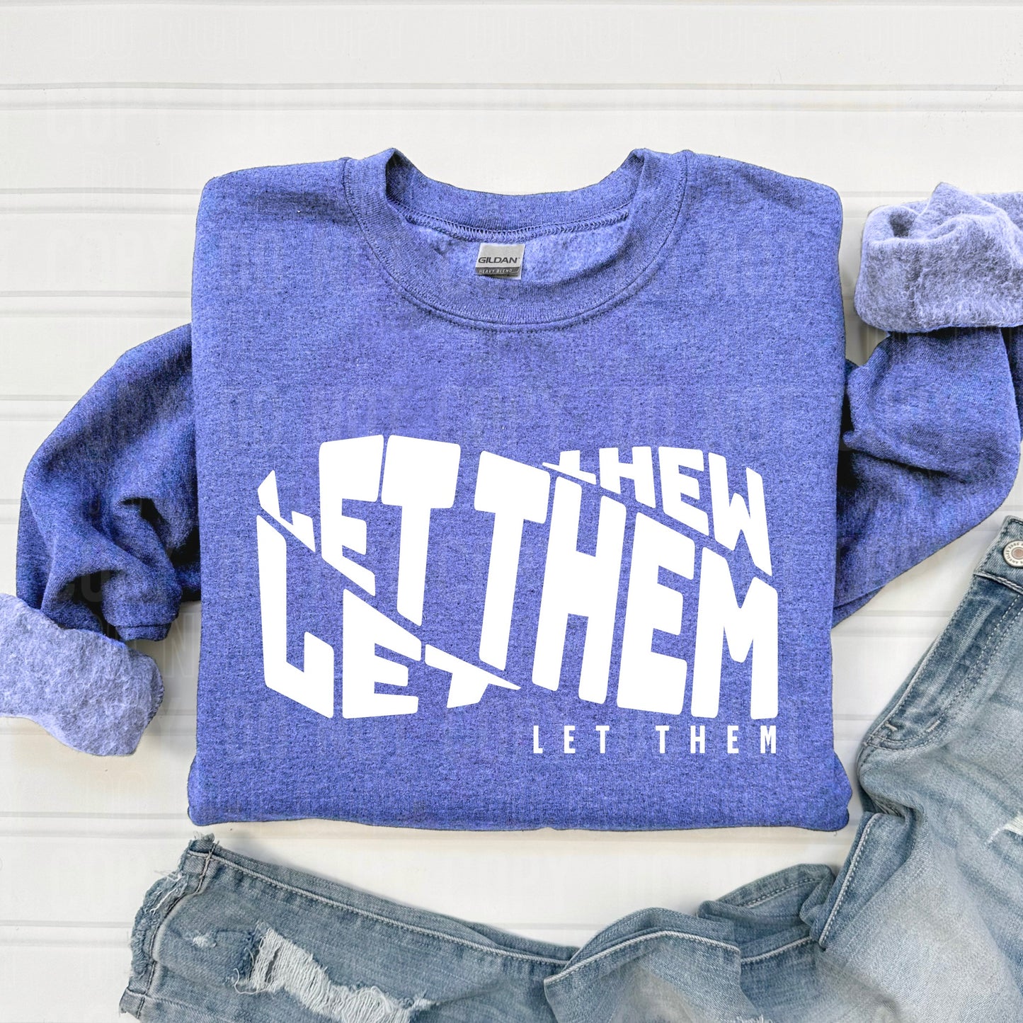 Let Them Loopy White DTF Transfer