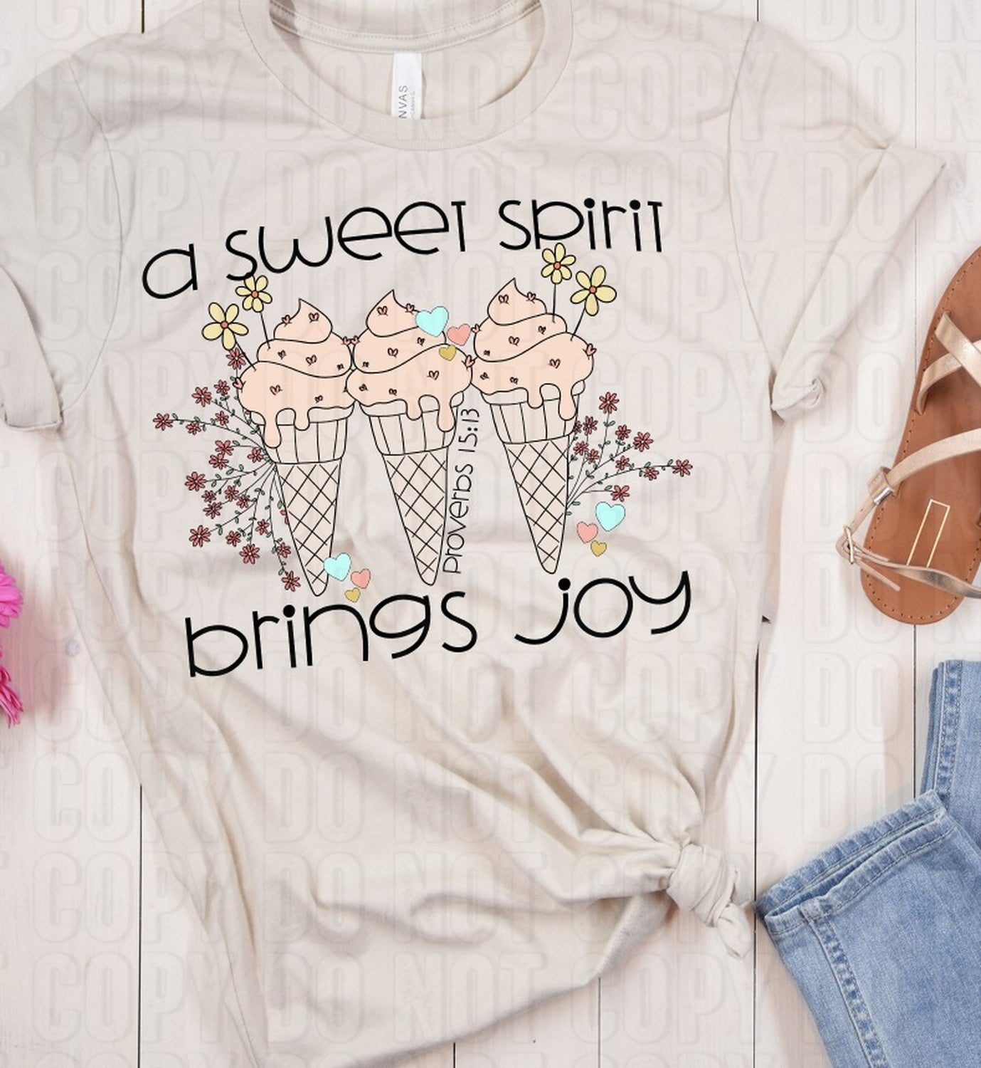 A Sweet Spirit Brings Joy DTF Transfer