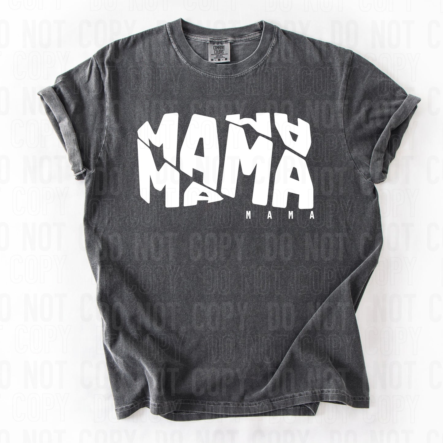 Mama Loopy White DTF Transfer