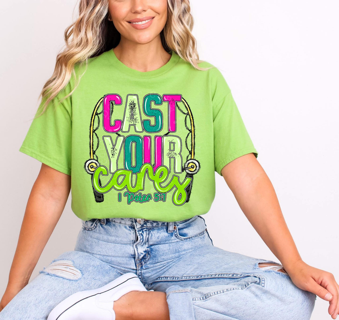 Cast Your Cares DTF Transfer