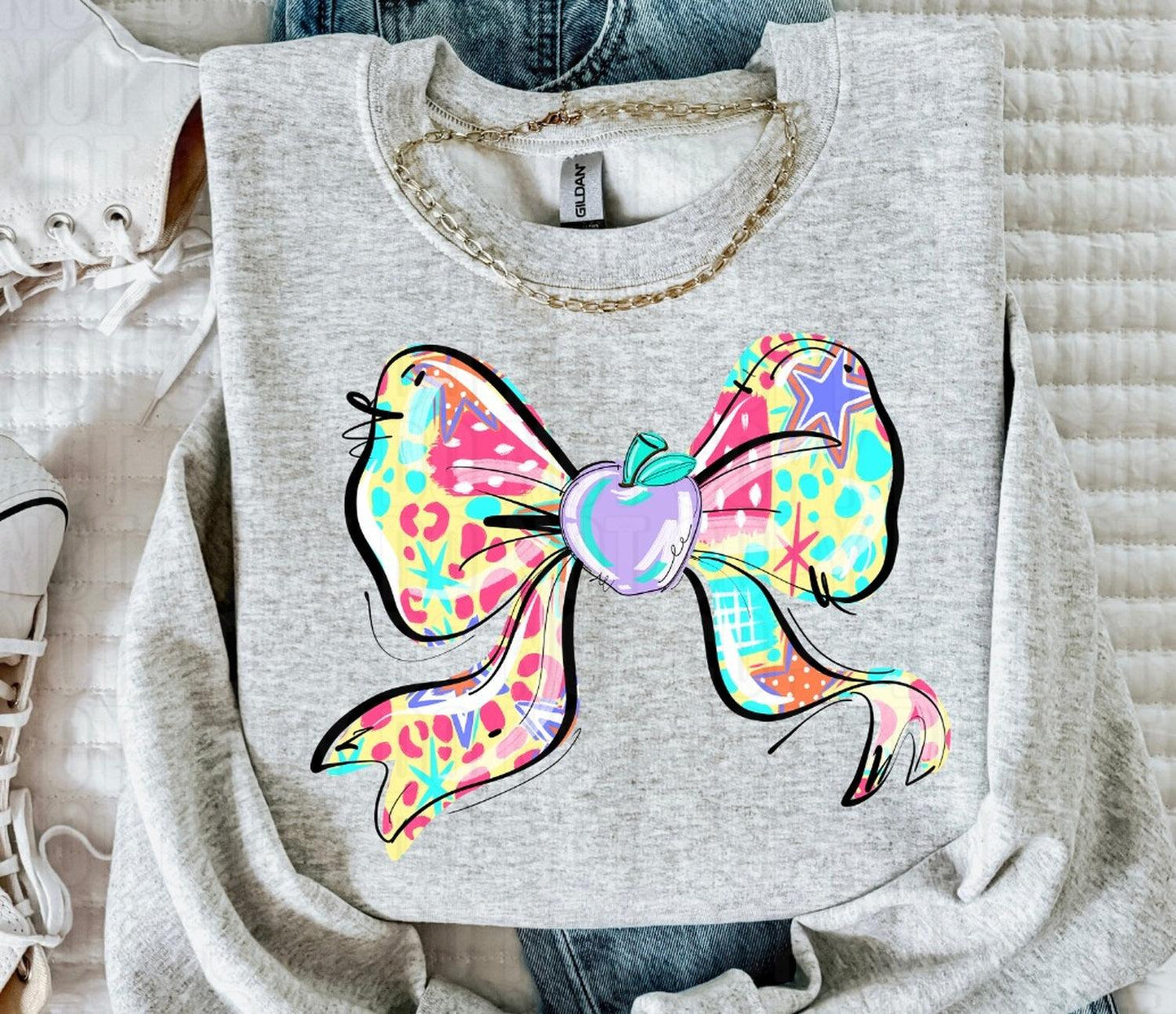 Teacher Coquette Doodle DTF Transfer