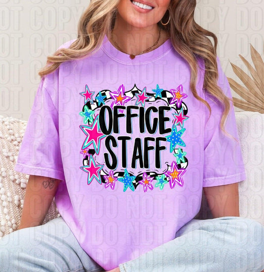 Office Staff Doodled DTF Transfer