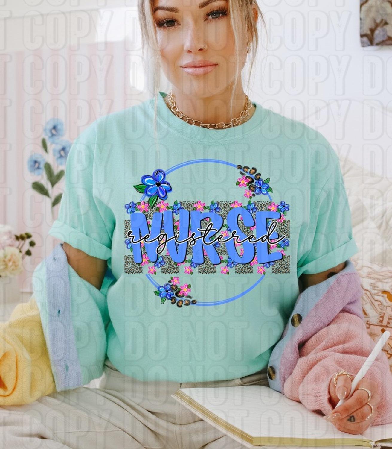 Registered Nurse Leopard DTF Transfer