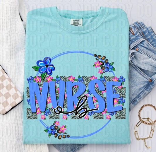 OB Nurse Leopard DTF Transfer