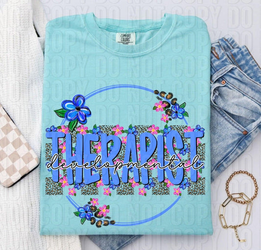 Developmental Therapist Leopard DTF Transfer