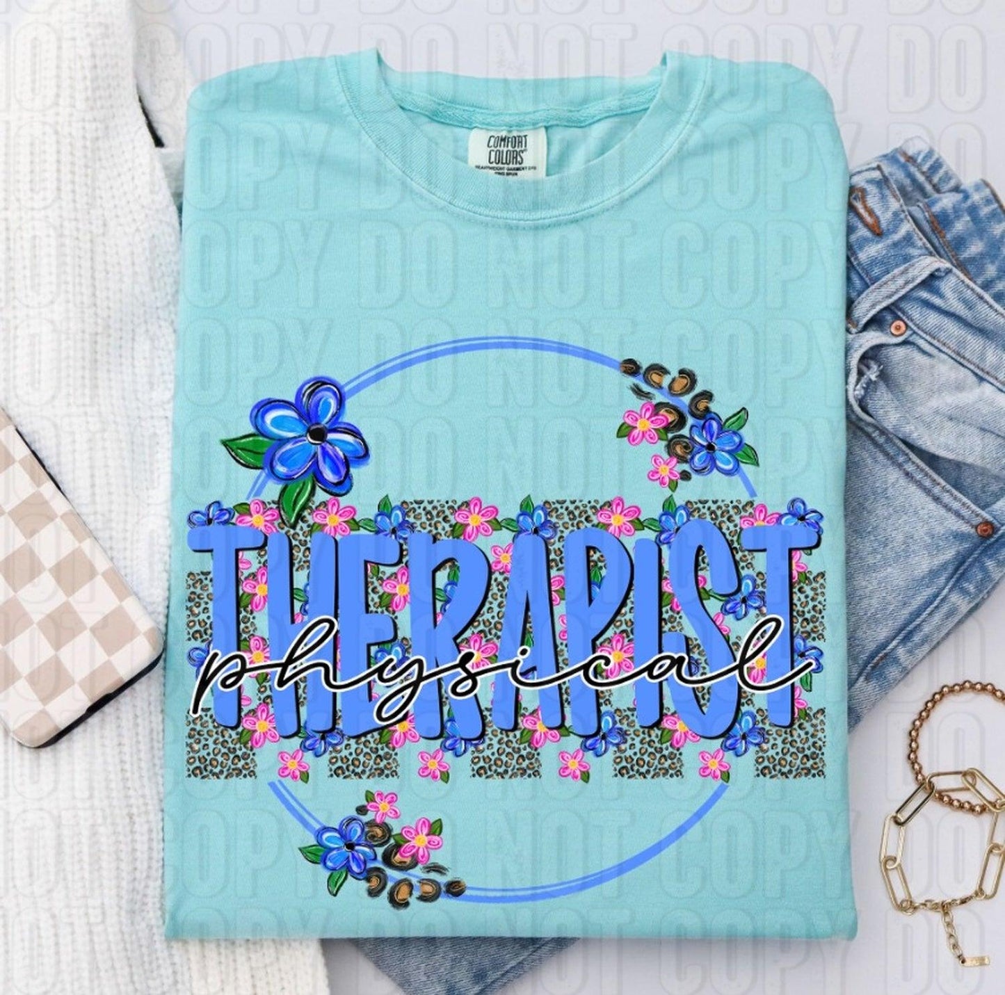 Physical Therapist Leopard DTF Transfer