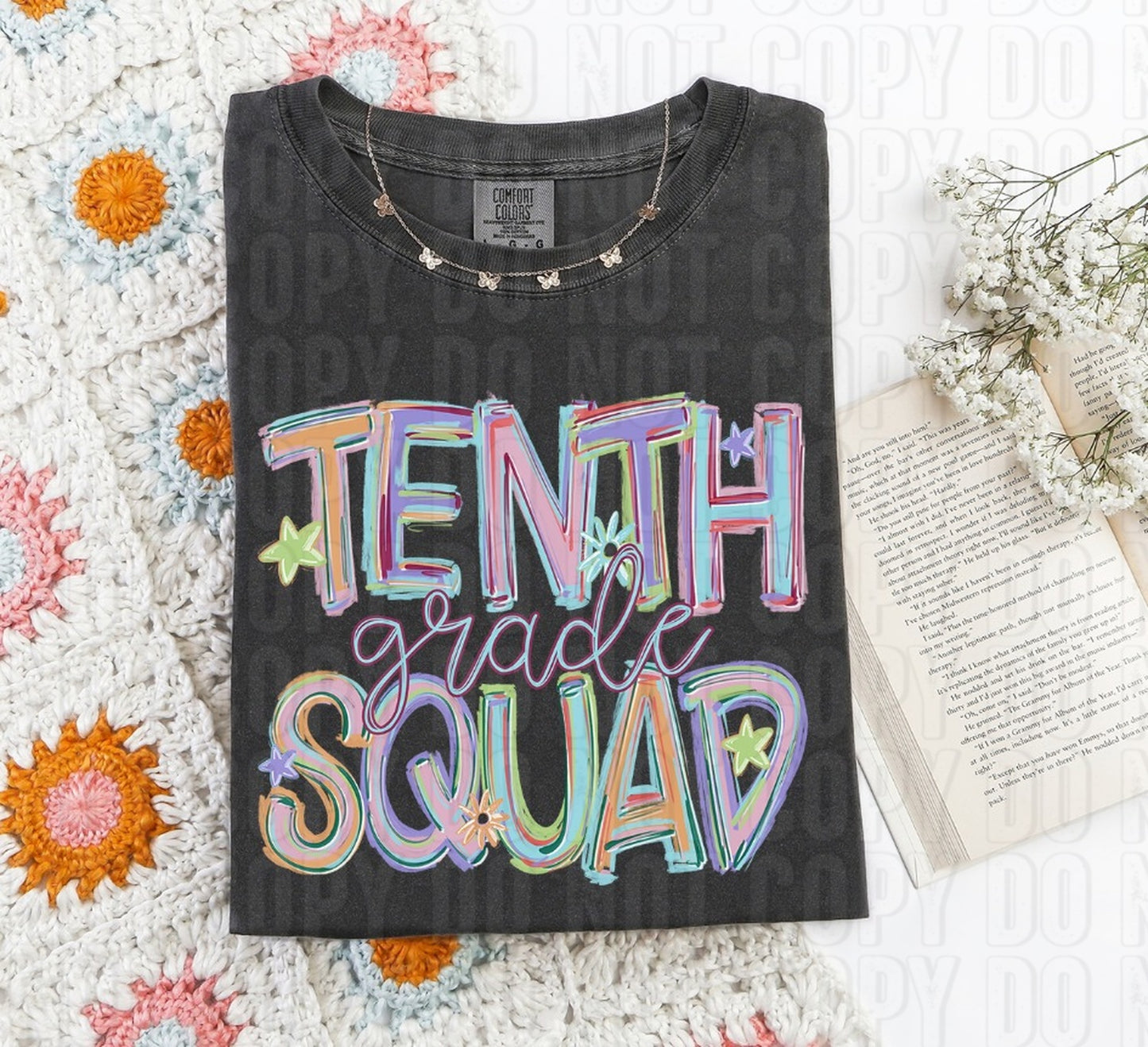 Tenth Grade Squad Titled Word DTF Transfer