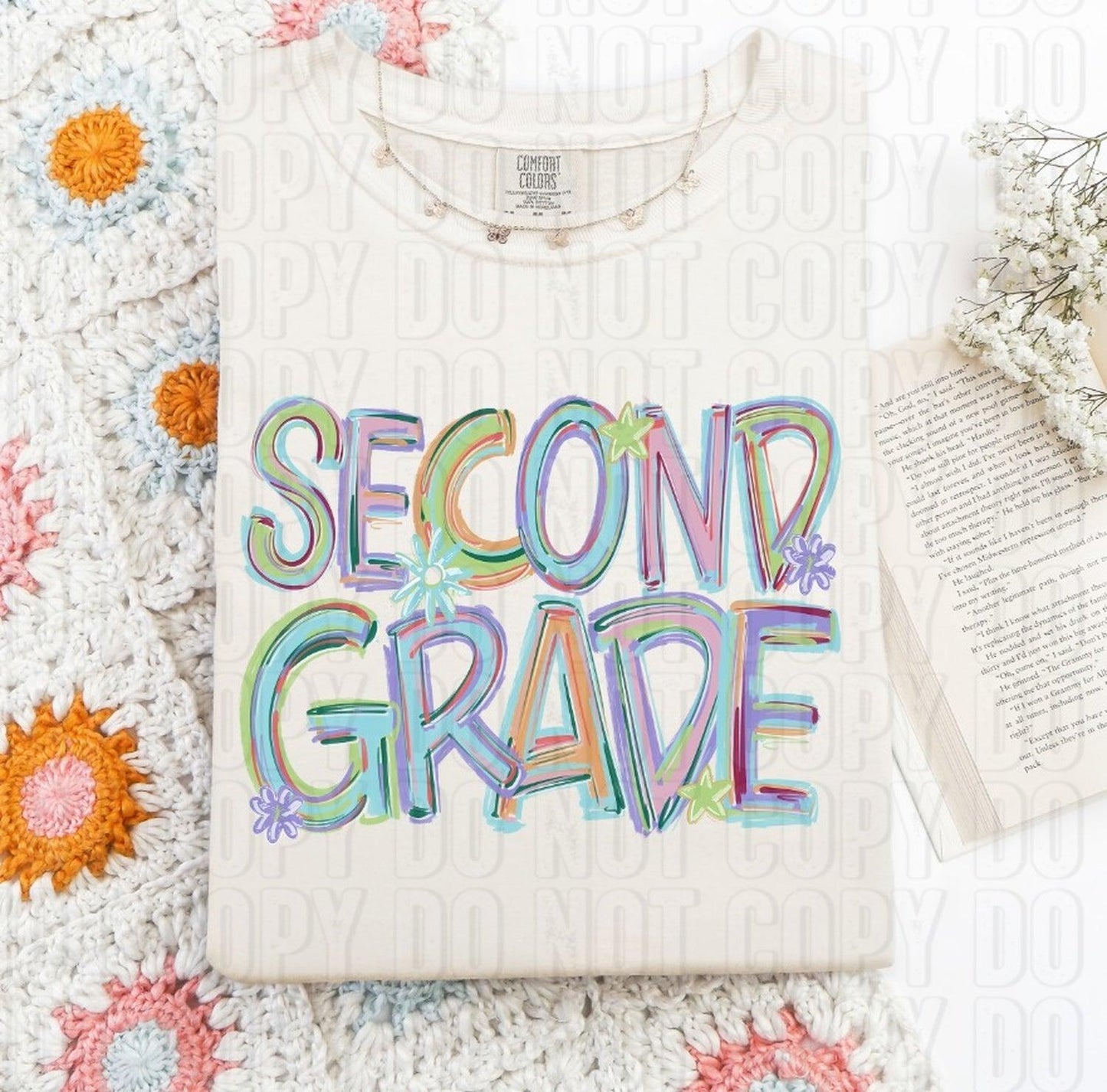 Second Grade Titled Word DTF Transfer
