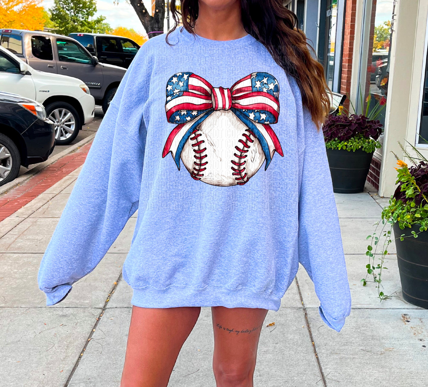 4th Of July Baseball DTF Transfer